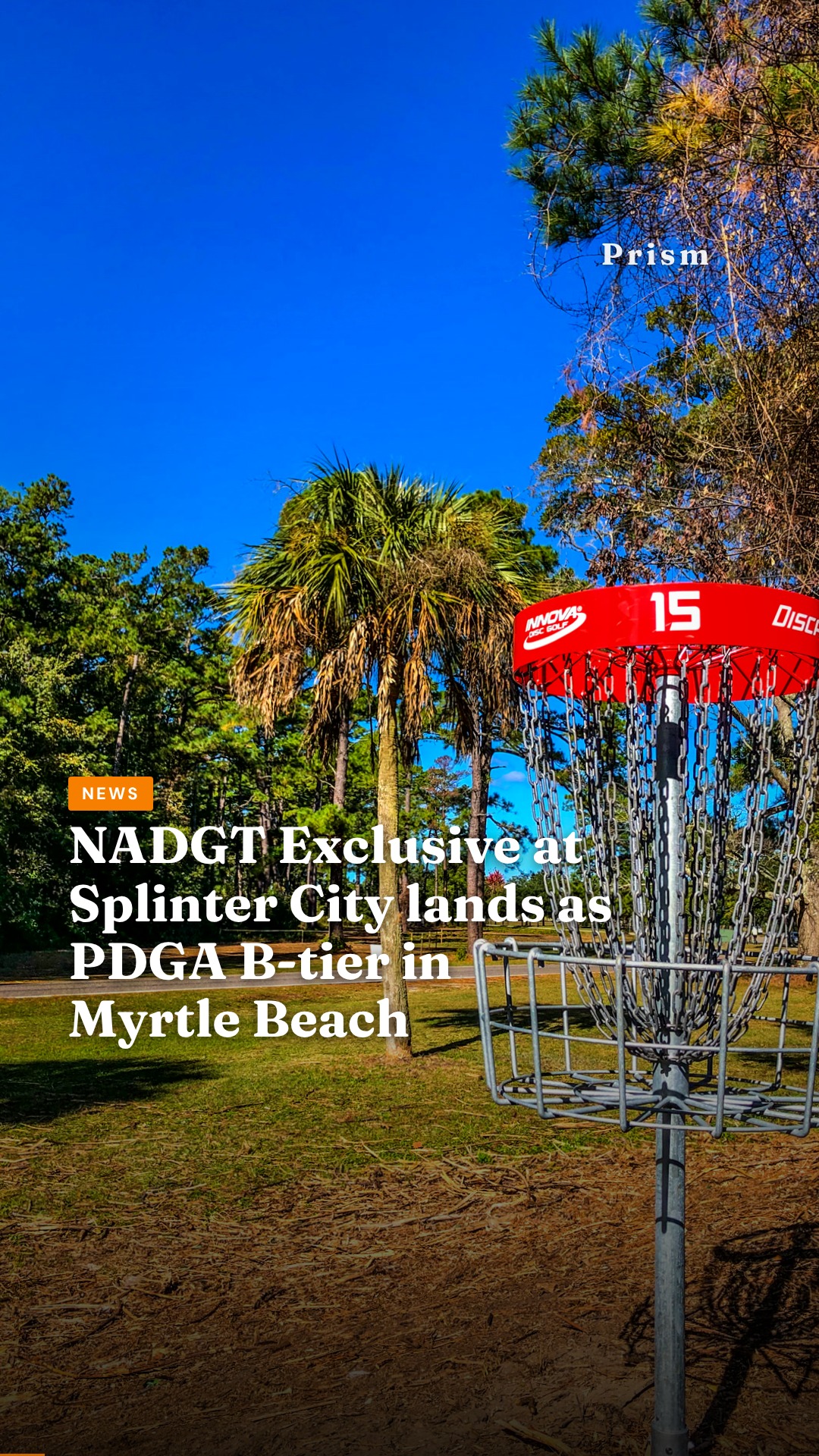 NADGT Exclusive at Splinter City lands as PDGA B-tier in Myrtle Beach