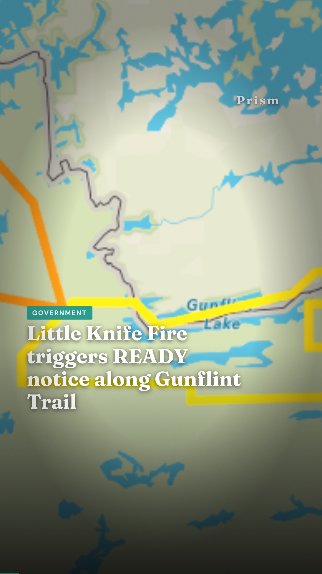 Little Knife Fire triggers READY notice along Gunflint Trail