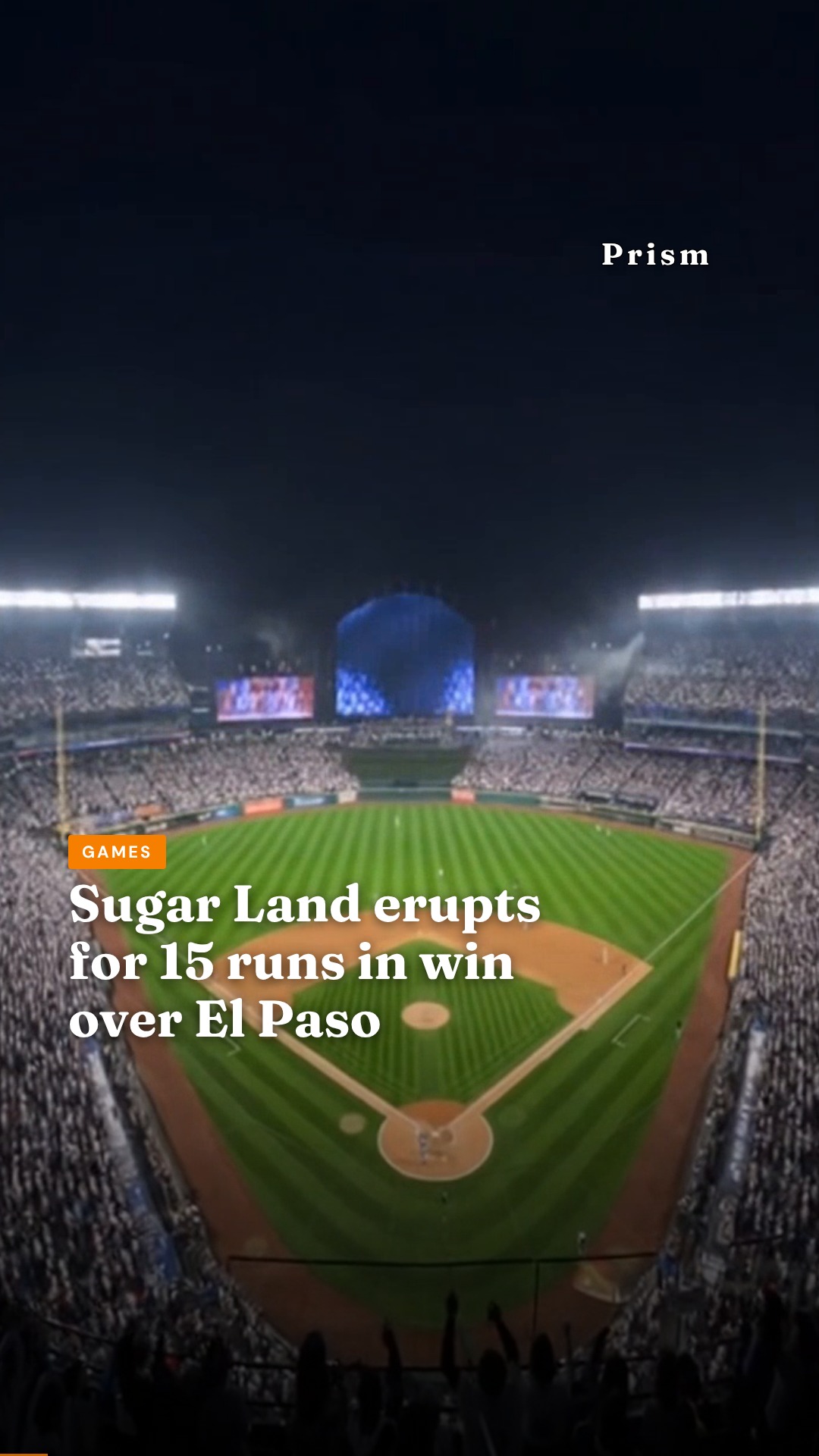 Sugar Land erupts for 15 runs in win over El Paso