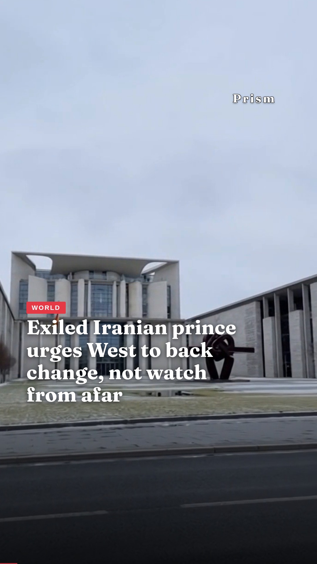 Exiled Iranian prince urges West to back change, not watch from afar