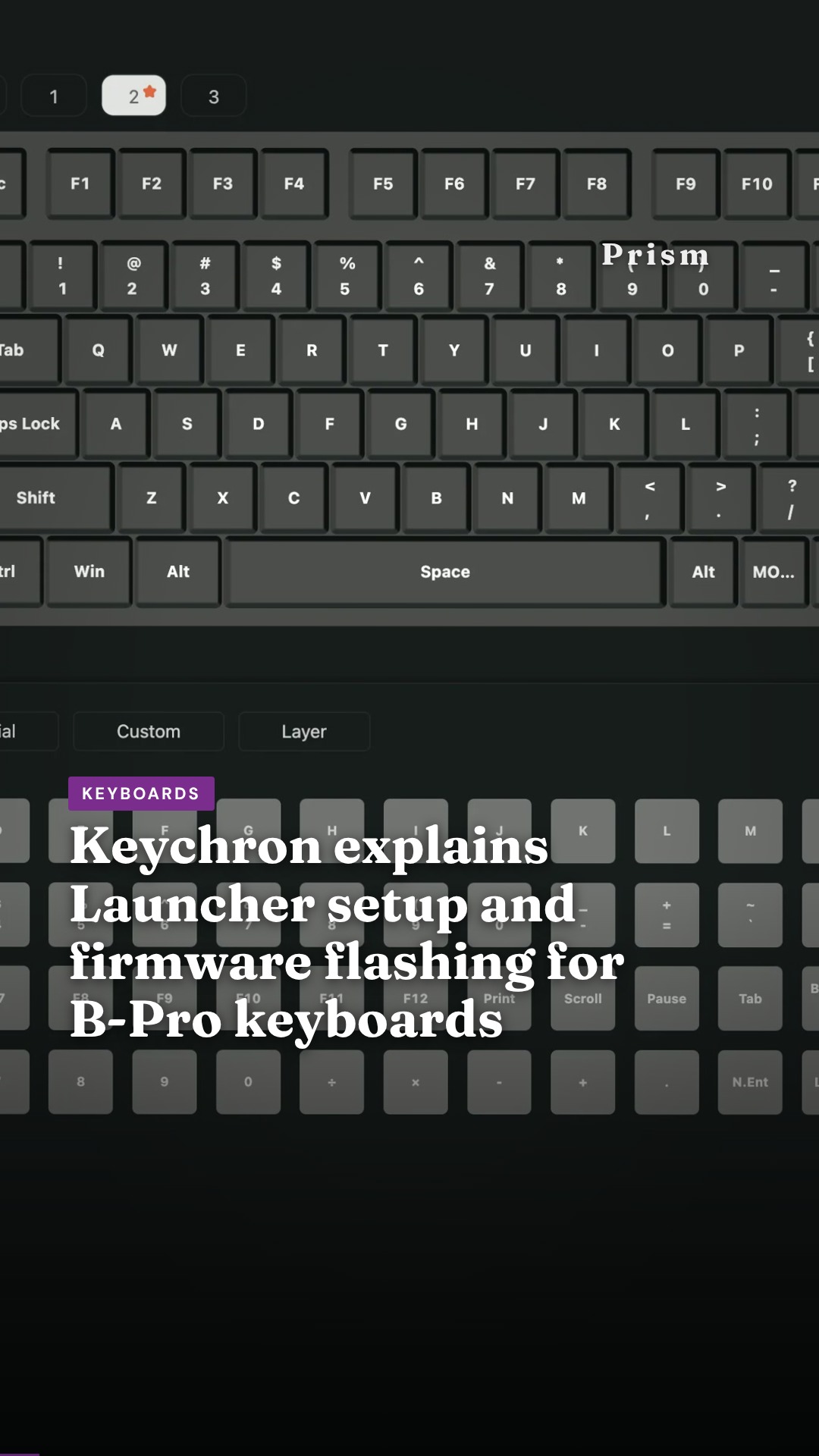 Keychron explains Launcher setup and firmware flashing for B-Pro keyboards
