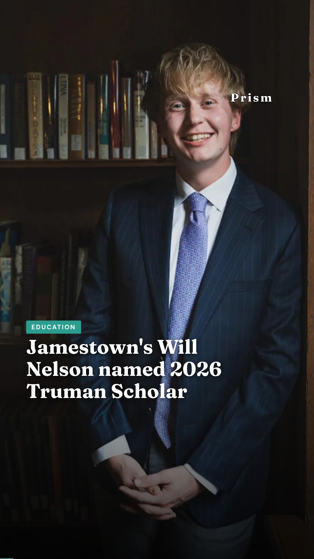 Jamestown's Will Nelson named 2026 Truman Scholar