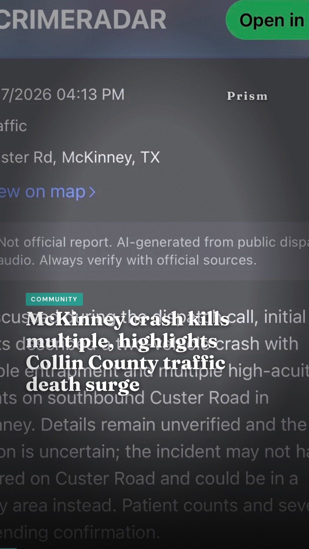 McKinney crash kills multiple, highlights Collin County traffic death surge