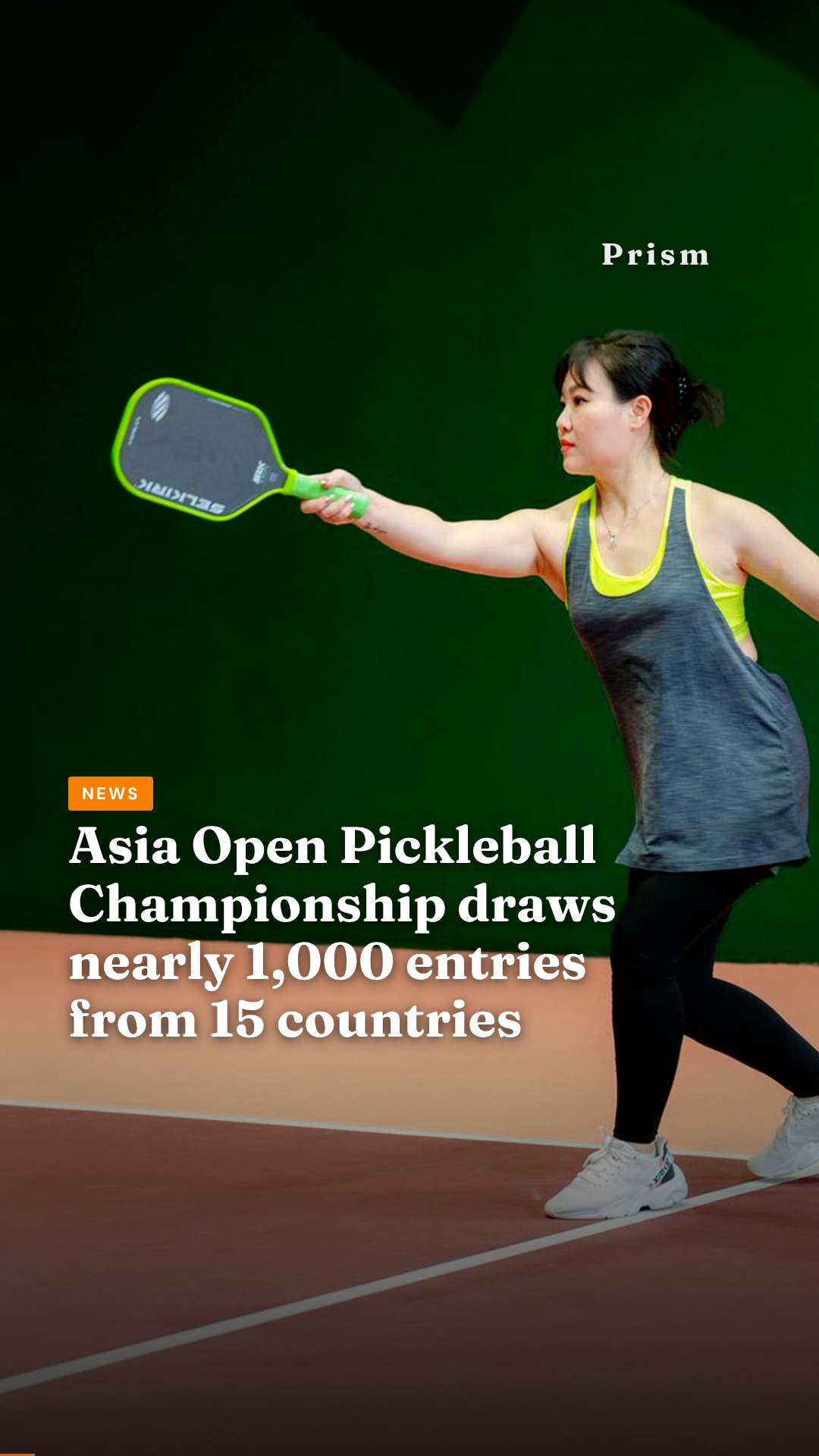 Asia Open Pickleball Championship draws nearly 1,000 entries from 15 countries
