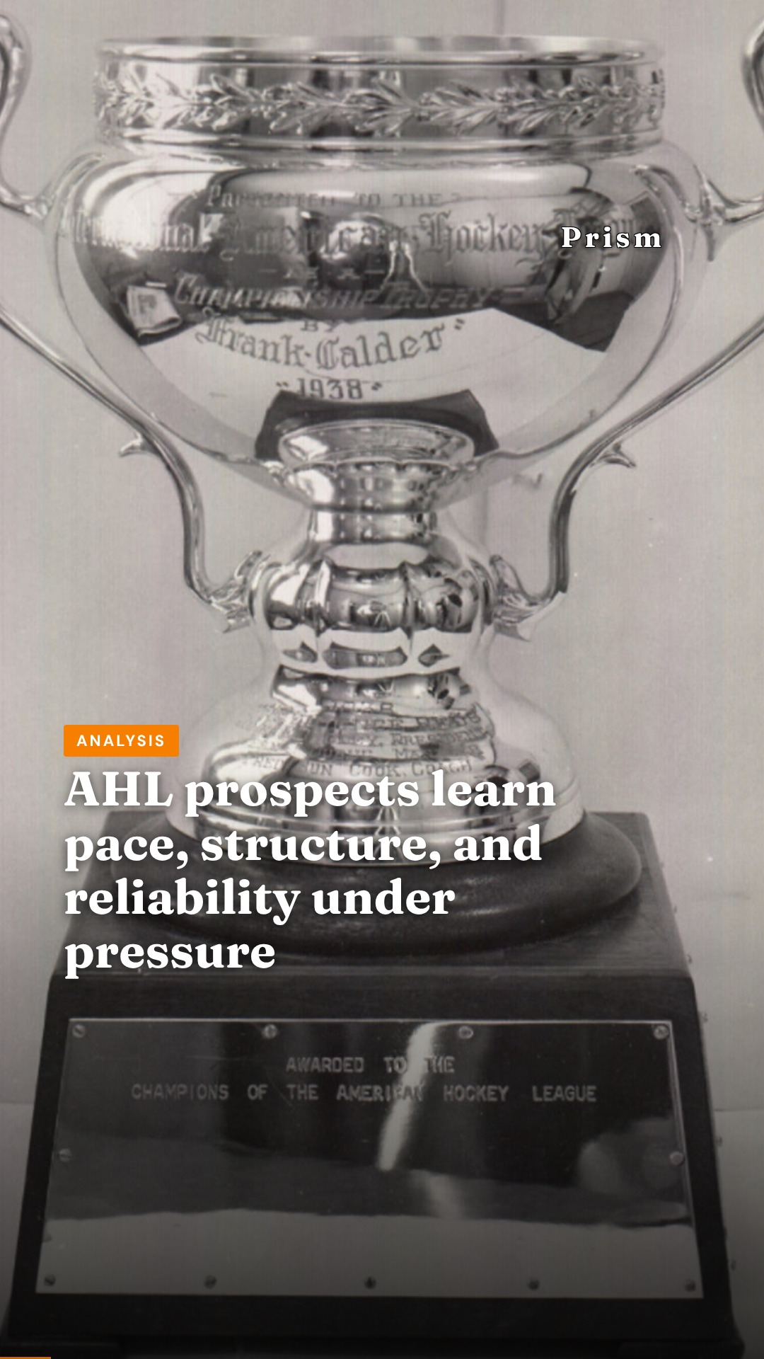 AHL prospects learn pace, structure, and reliability under pressure