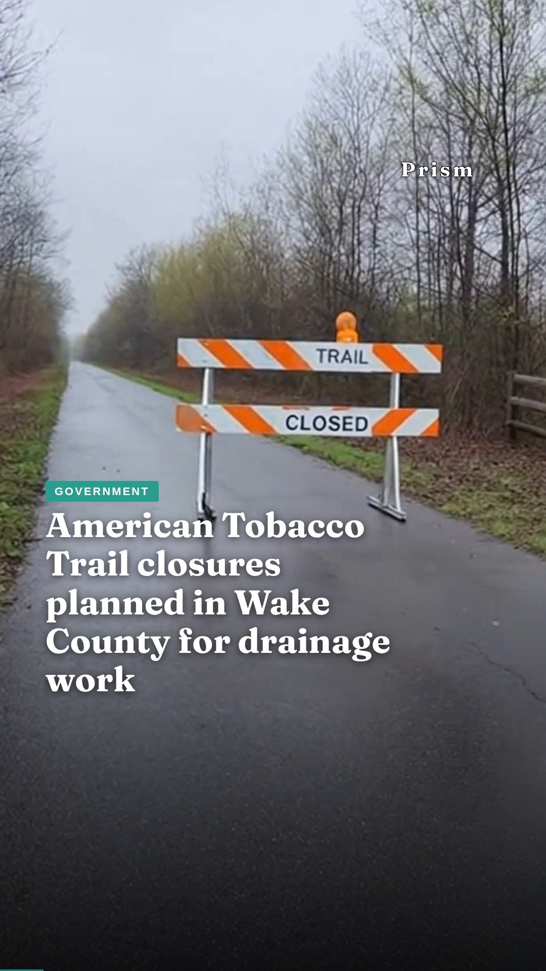 American Tobacco Trail closures planned in Wake County for drainage work