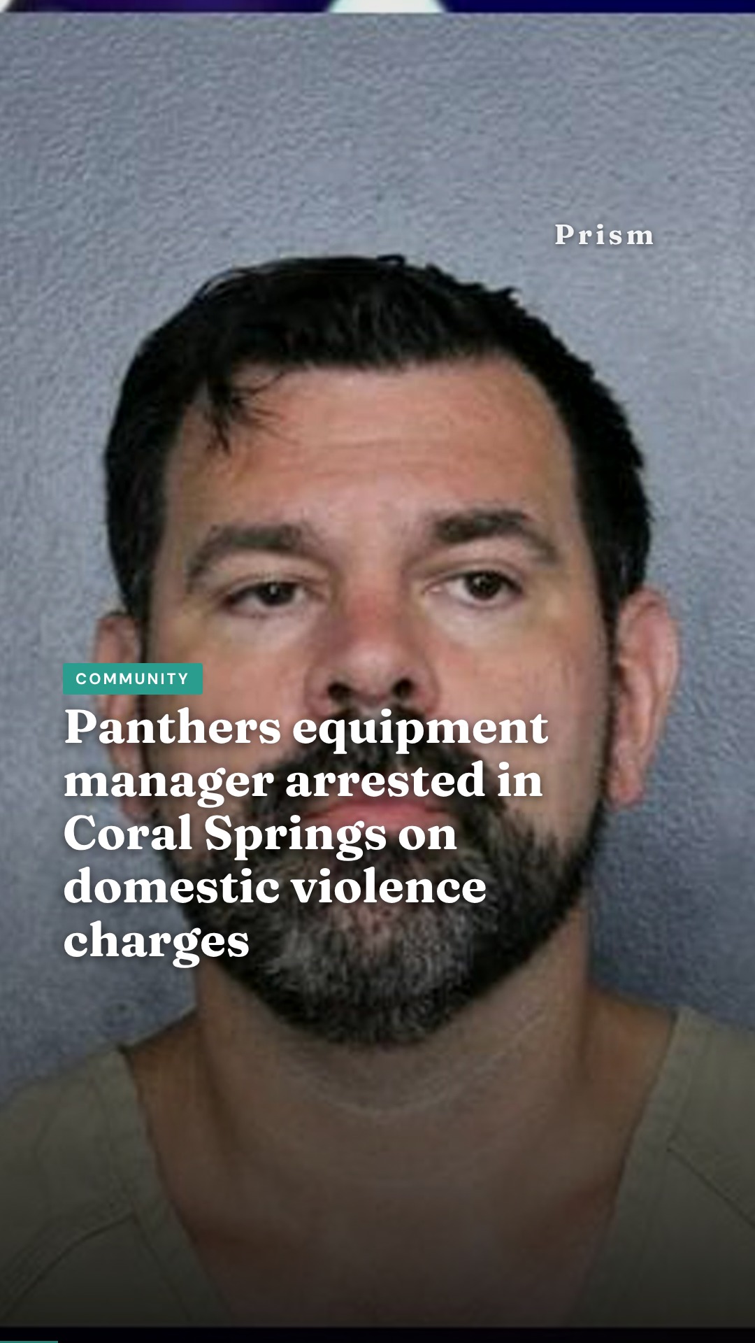 Panthers equipment manager arrested in Coral Springs on domestic violence charges