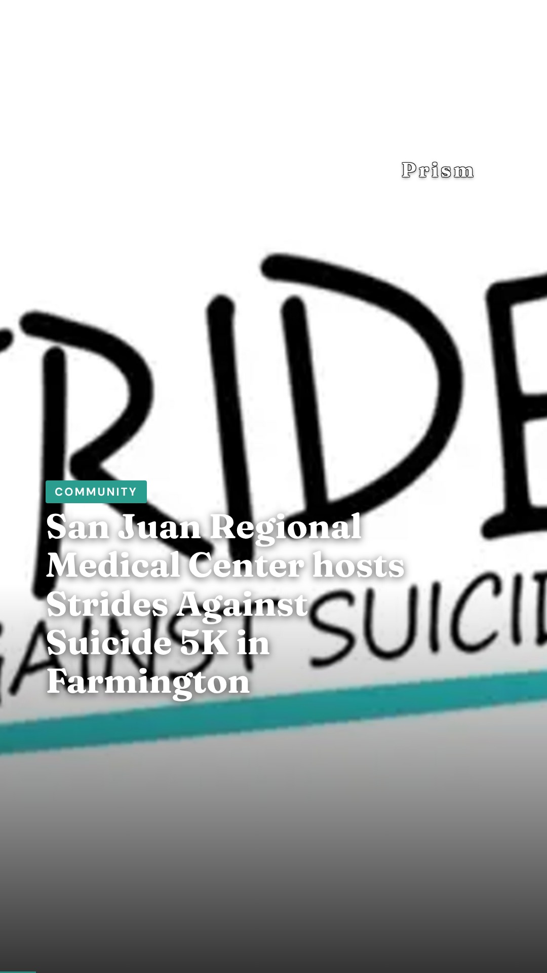 San Juan Regional Medical Center hosts Strides Against Suicide 5K in Farmington