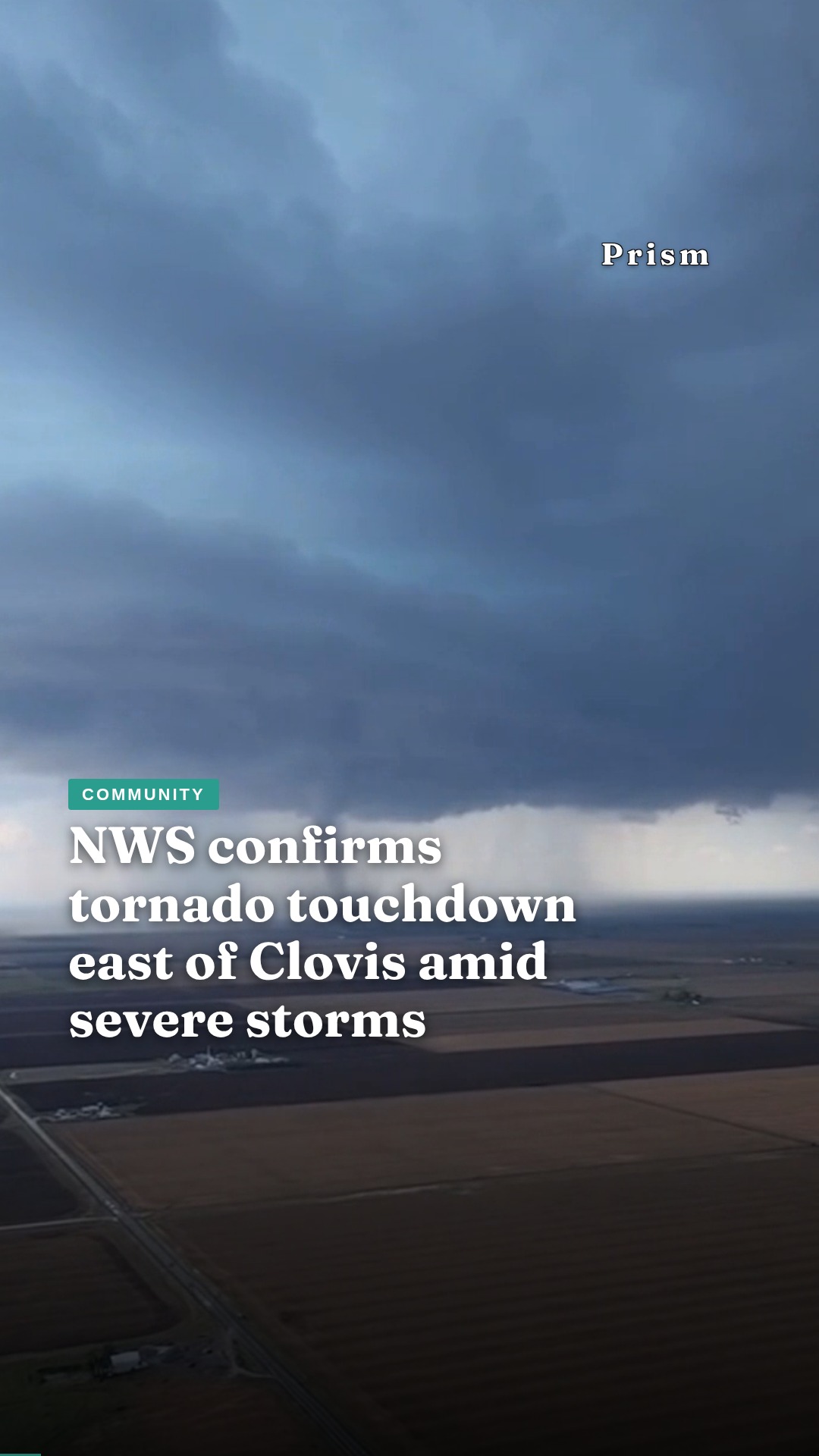 NWS confirms tornado touchdown east of Clovis amid severe storms