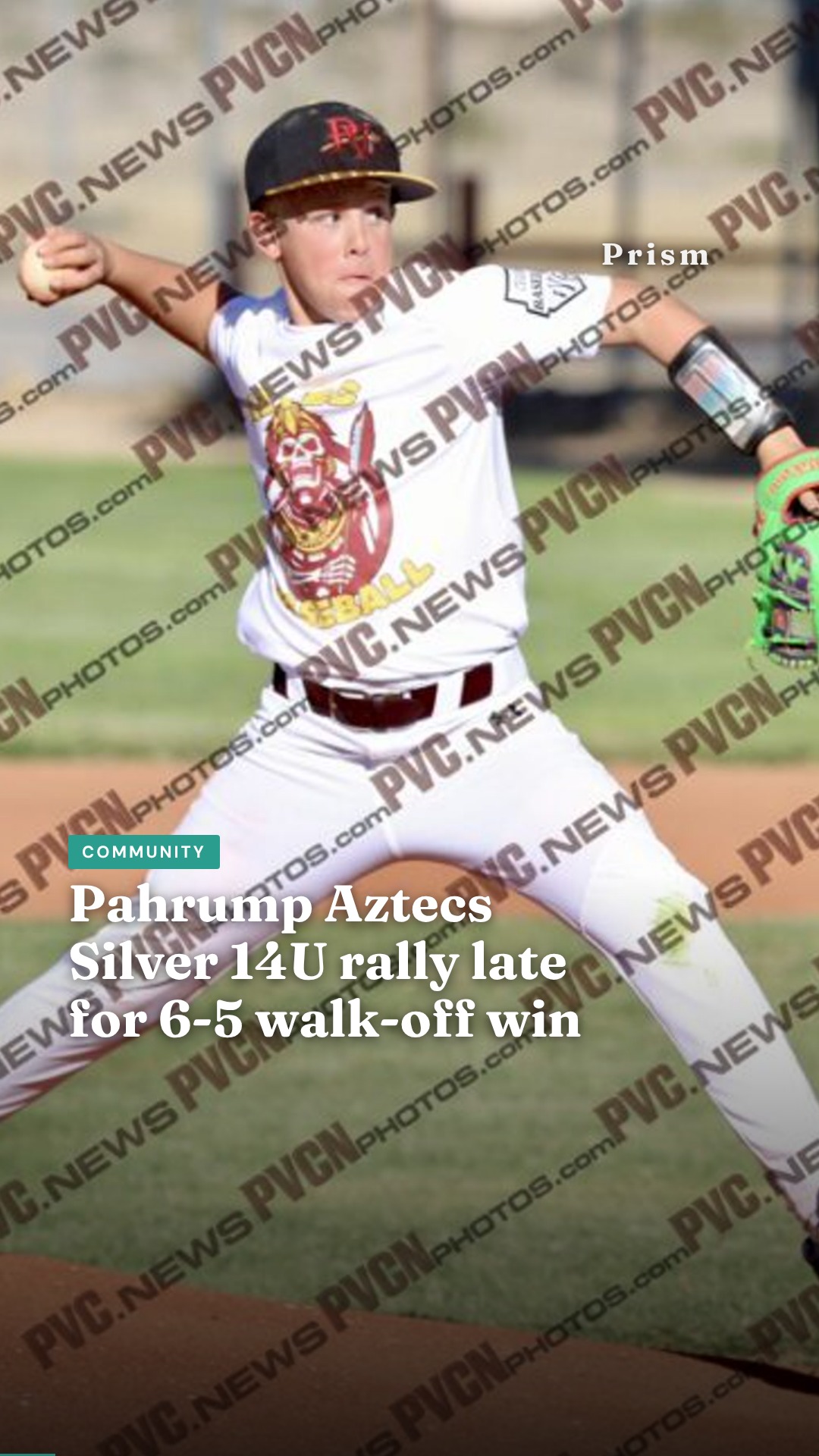 Pahrump Aztecs Silver 14U rally late for 6-5 walk-off win