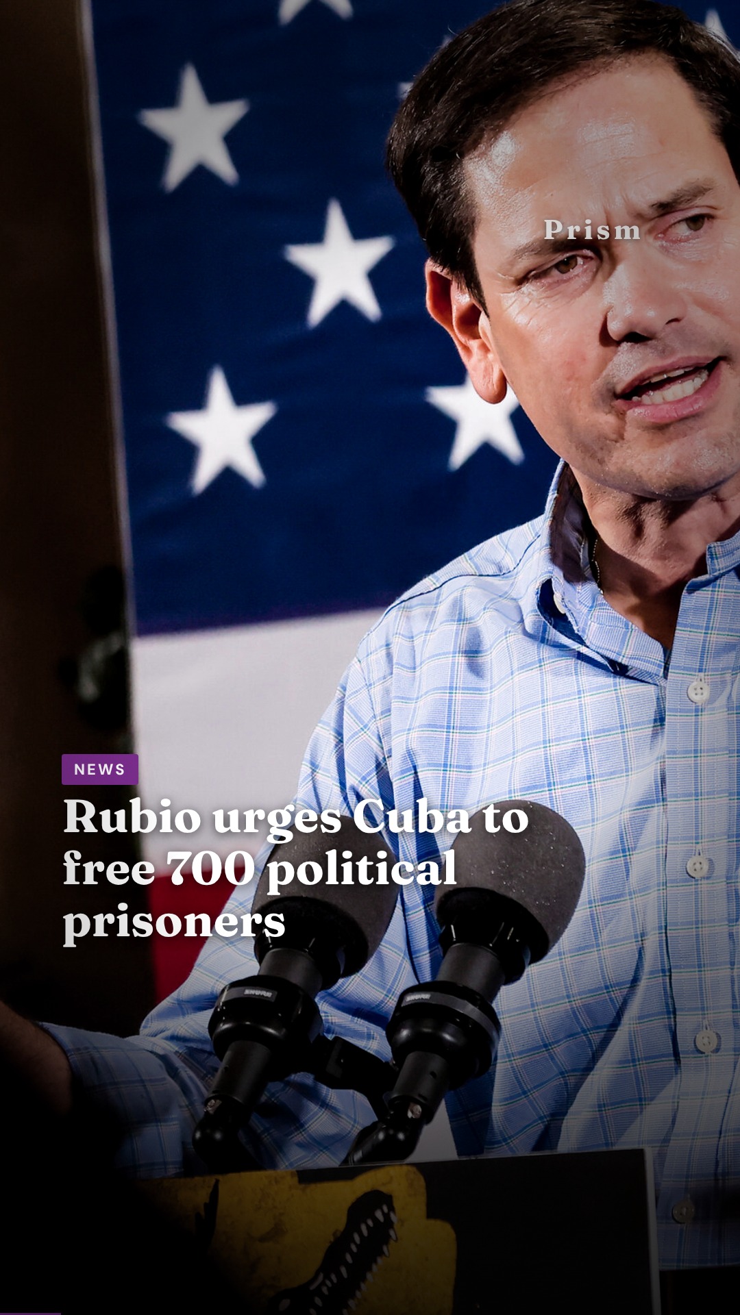 Rubio urges Cuba to free 700 political prisoners