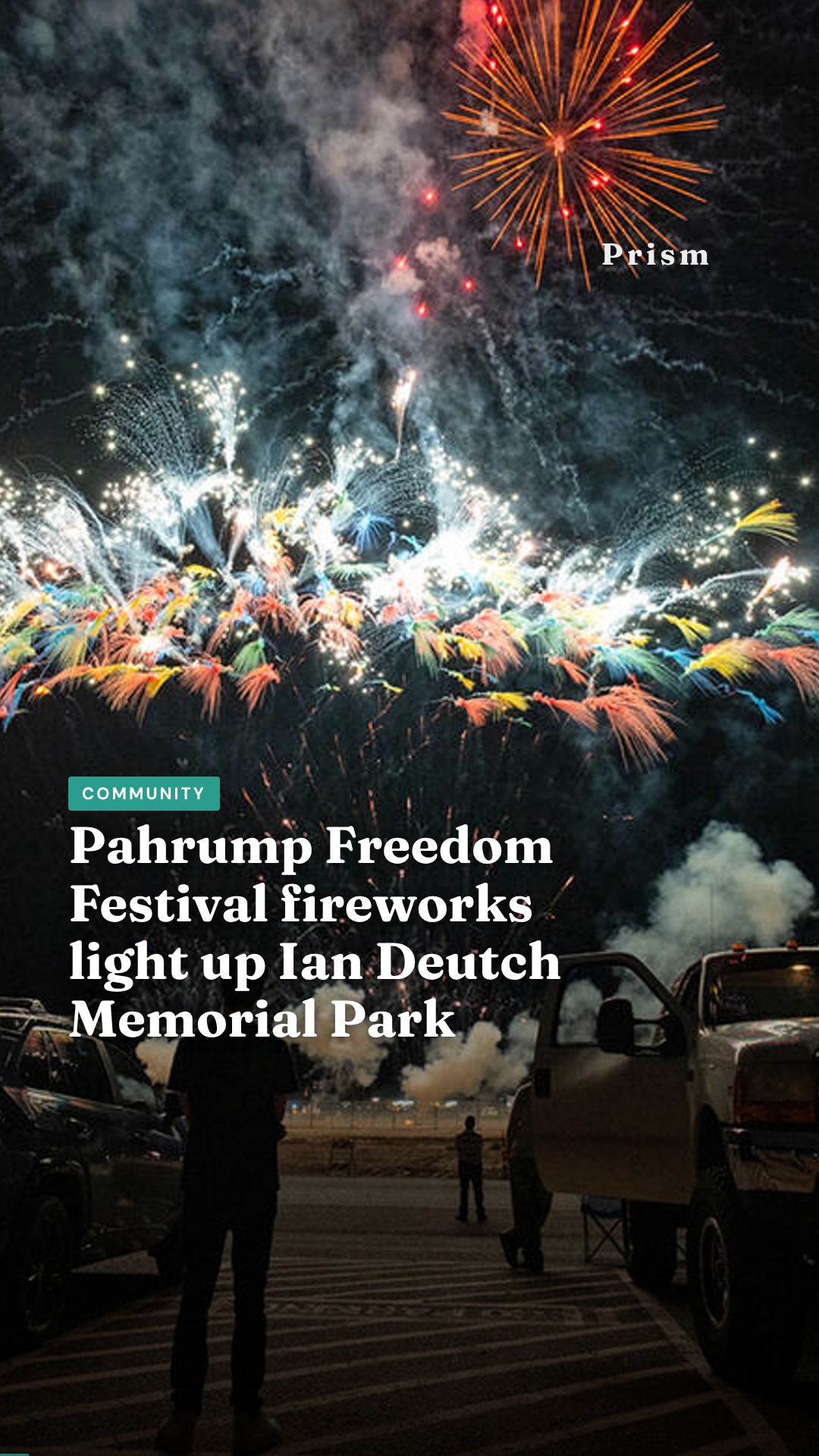 Pahrump Freedom Festival fireworks light up Ian Deutch Memorial Park