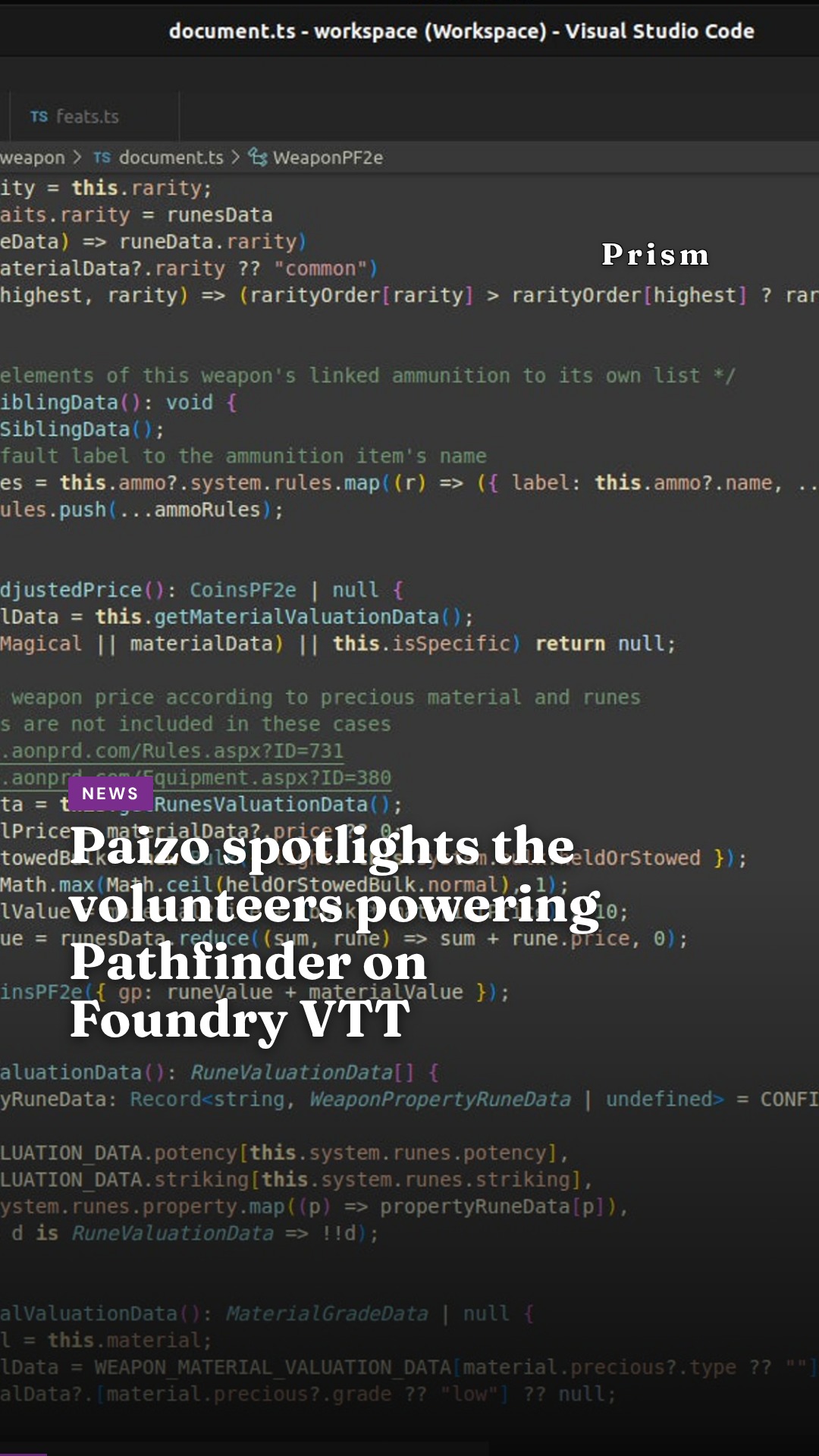 Paizo spotlights the volunteers powering Pathfinder on Foundry VTT