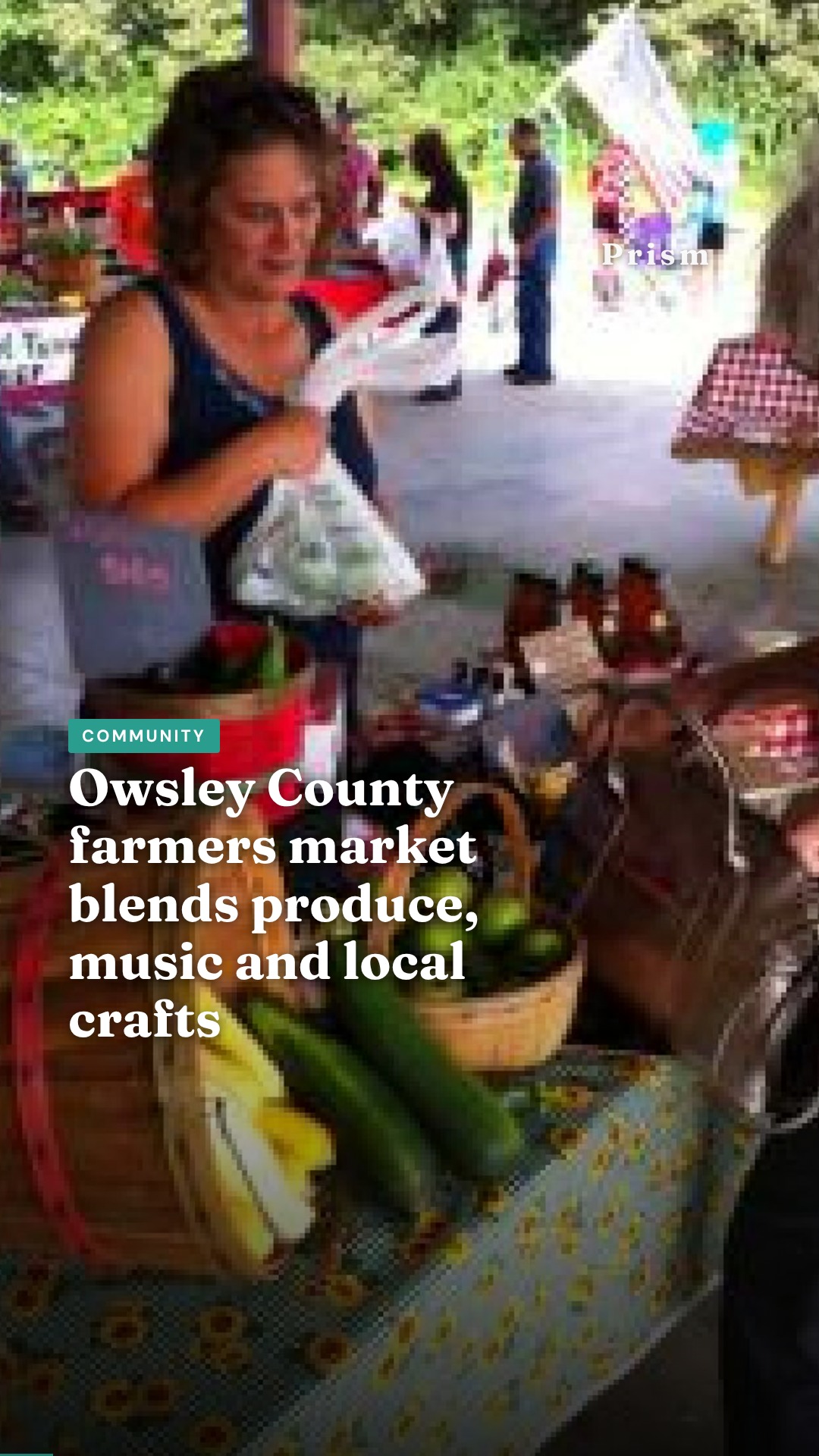 Owsley County farmers market blends produce, music and local crafts