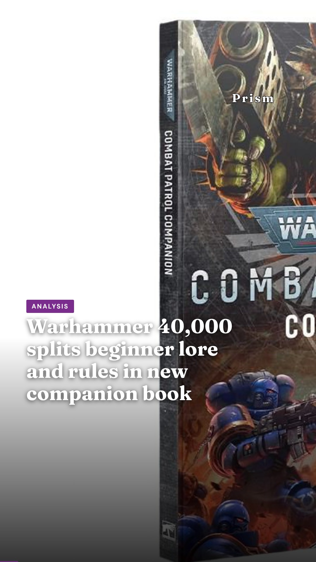 Warhammer 40,000 splits beginner lore and rules in new companion book