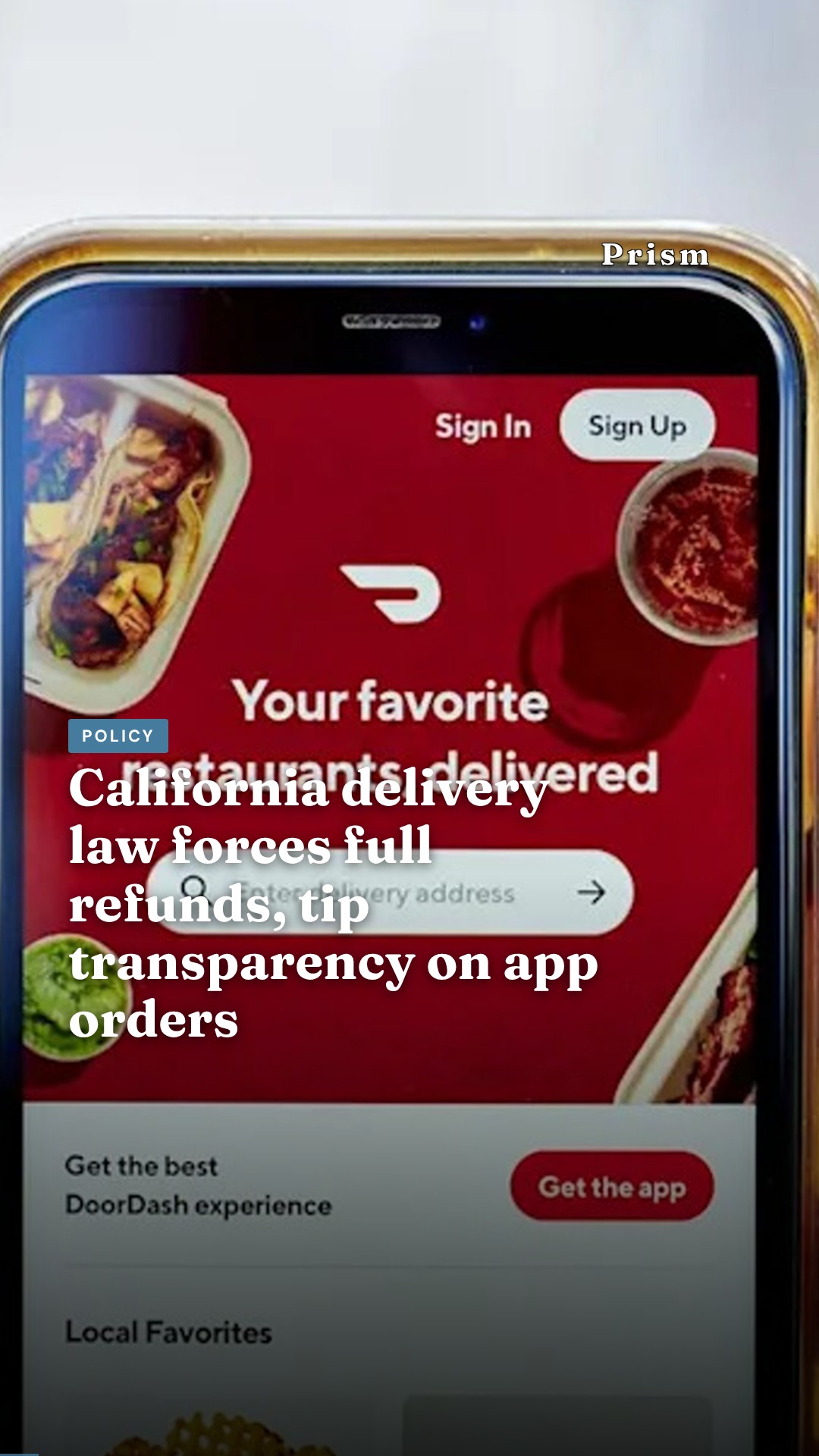 California delivery law forces full refunds, tip transparency on app orders