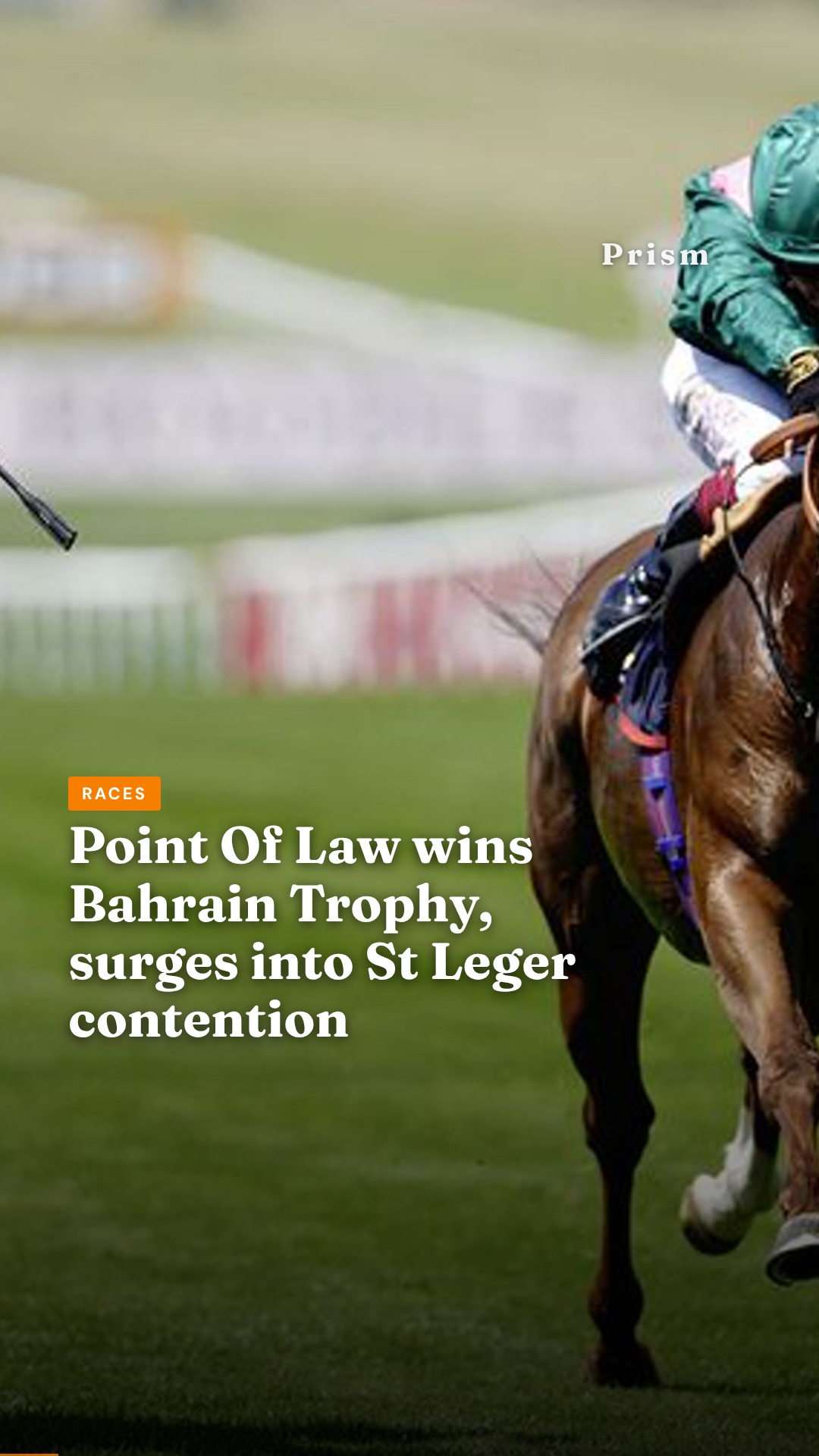 Point Of Law wins Bahrain Trophy, surges into St Leger contention