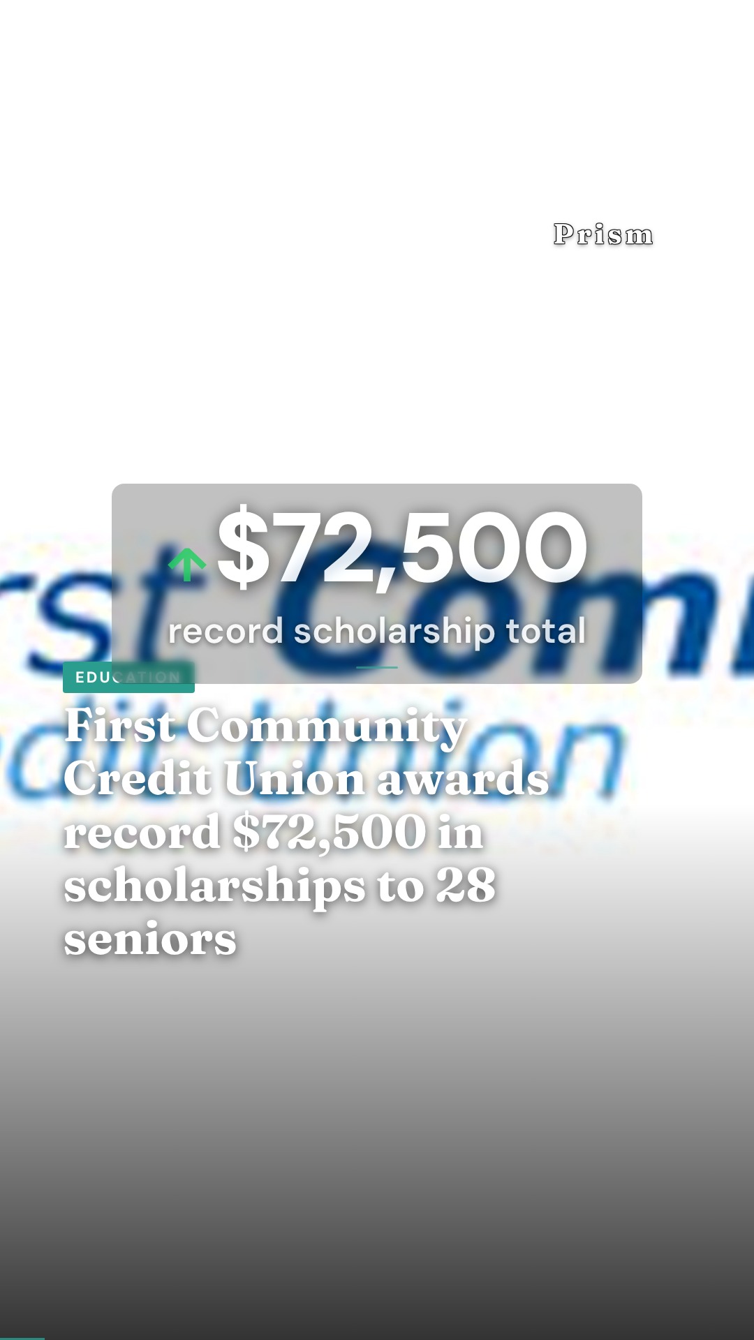 First Community Credit Union awards record $72,500 in scholarships to 28 seniors