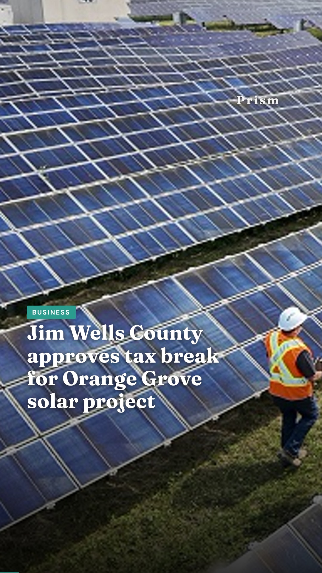 Jim Wells County approves tax break for Orange Grove solar project