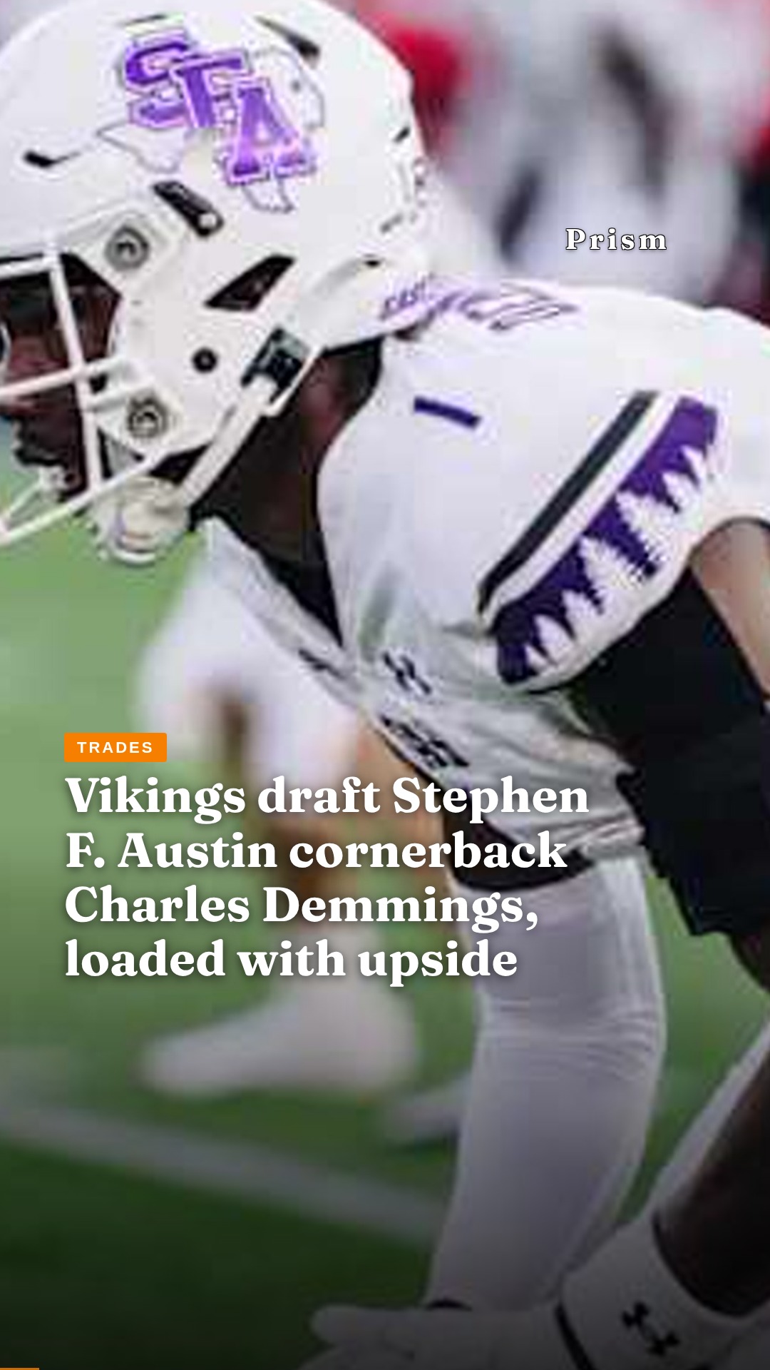 Vikings draft Stephen F. Austin cornerback Charles Demmings, loaded with upside