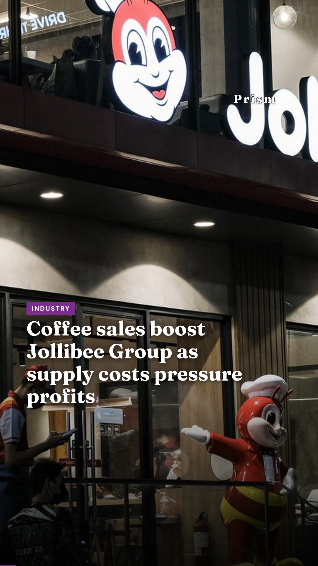Coffee sales boost Jollibee Group as supply costs pressure profits