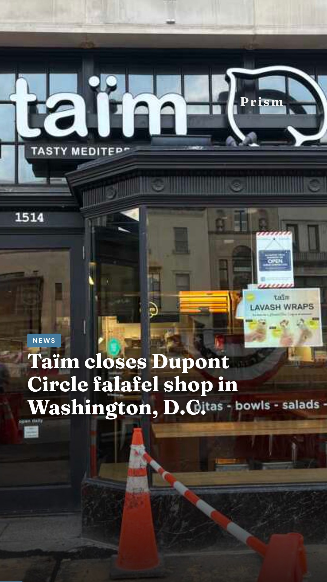 Taïm closes Dupont Circle falafel shop in Washington, D.C.