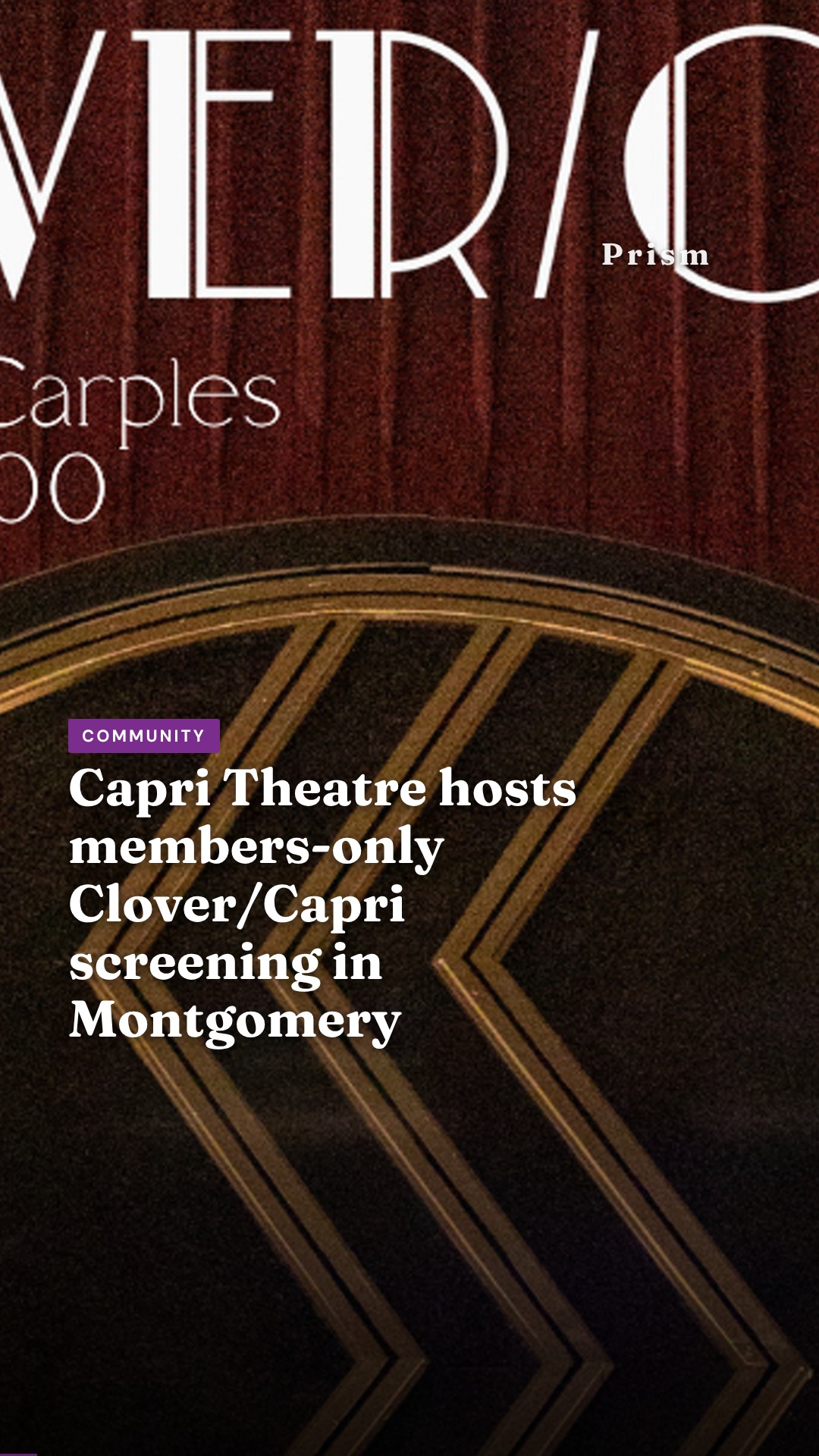 Capri Theatre hosts members-only Clover/Capri screening in Montgomery