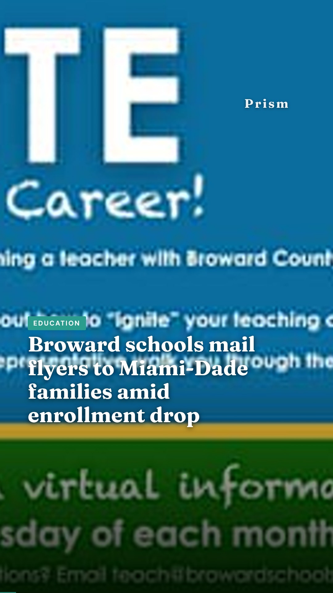Broward schools mail flyers to Miami-Dade families amid enrollment drop