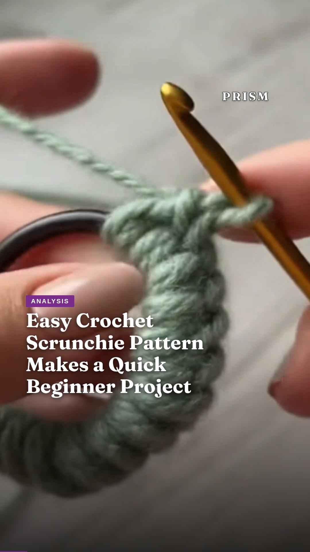 Easy Crochet Scrunchie Pattern Makes a Quick Beginner Project