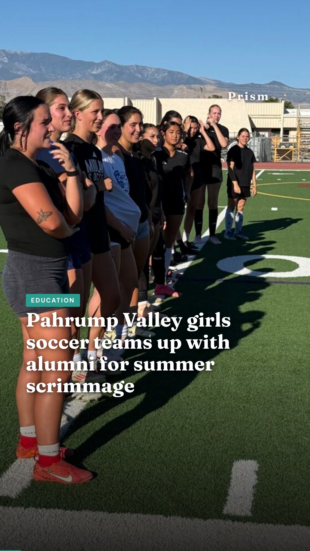 Pahrump Valley girls soccer teams up with alumni for summer scrimmage