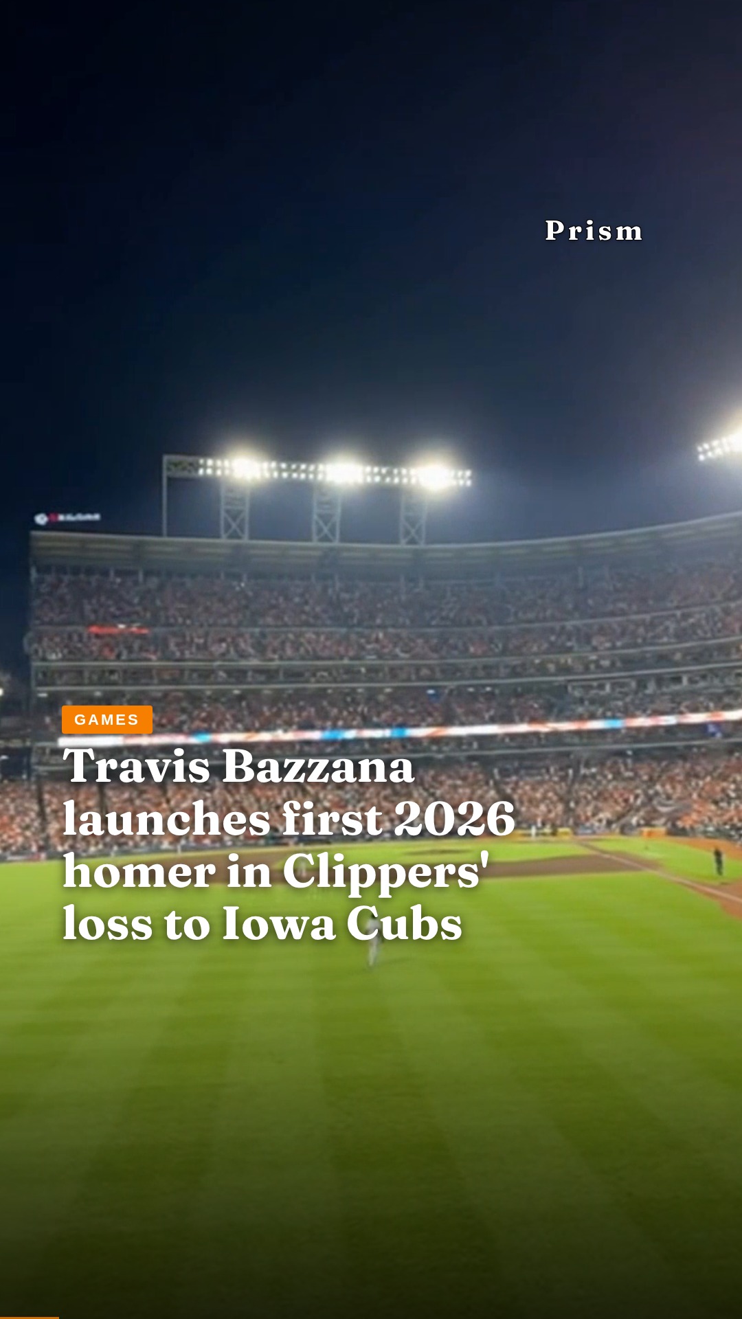 Travis Bazzana launches first 2026 homer in Clippers' loss to Iowa Cubs