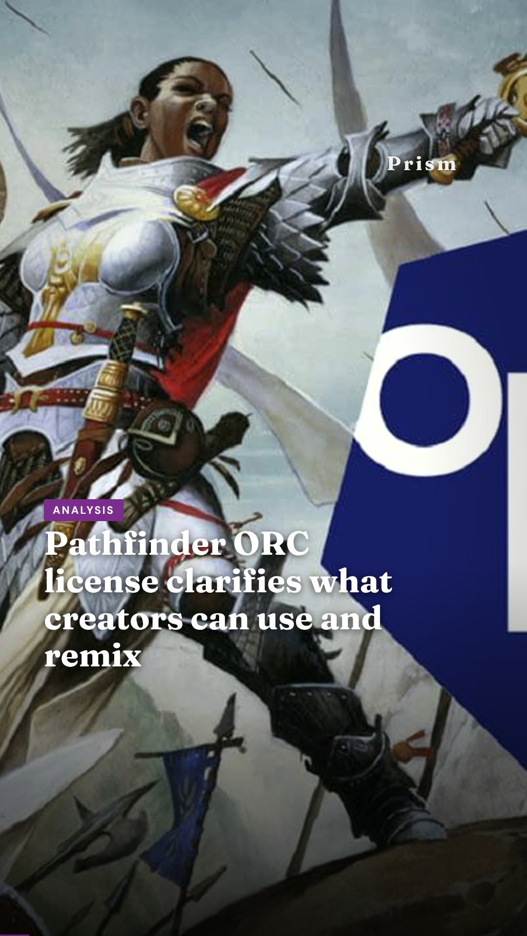 Pathfinder ORC license clarifies what creators can use and remix