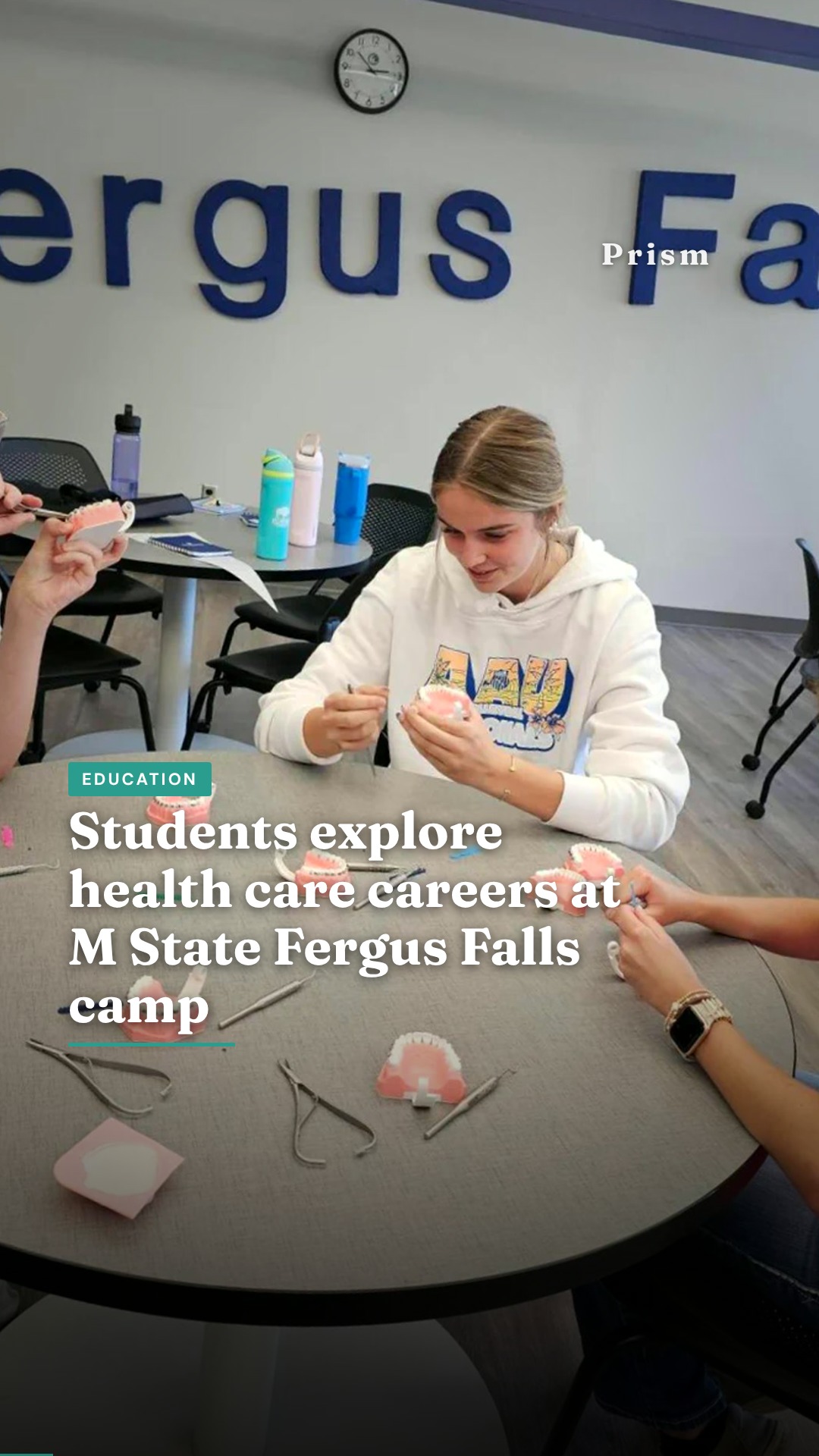 Students explore health care careers at M State Fergus Falls camp