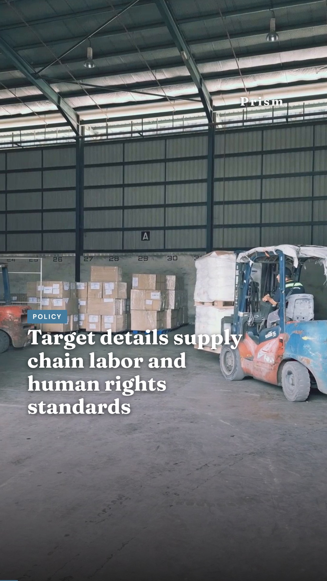 Target details supply chain labor and human rights standards