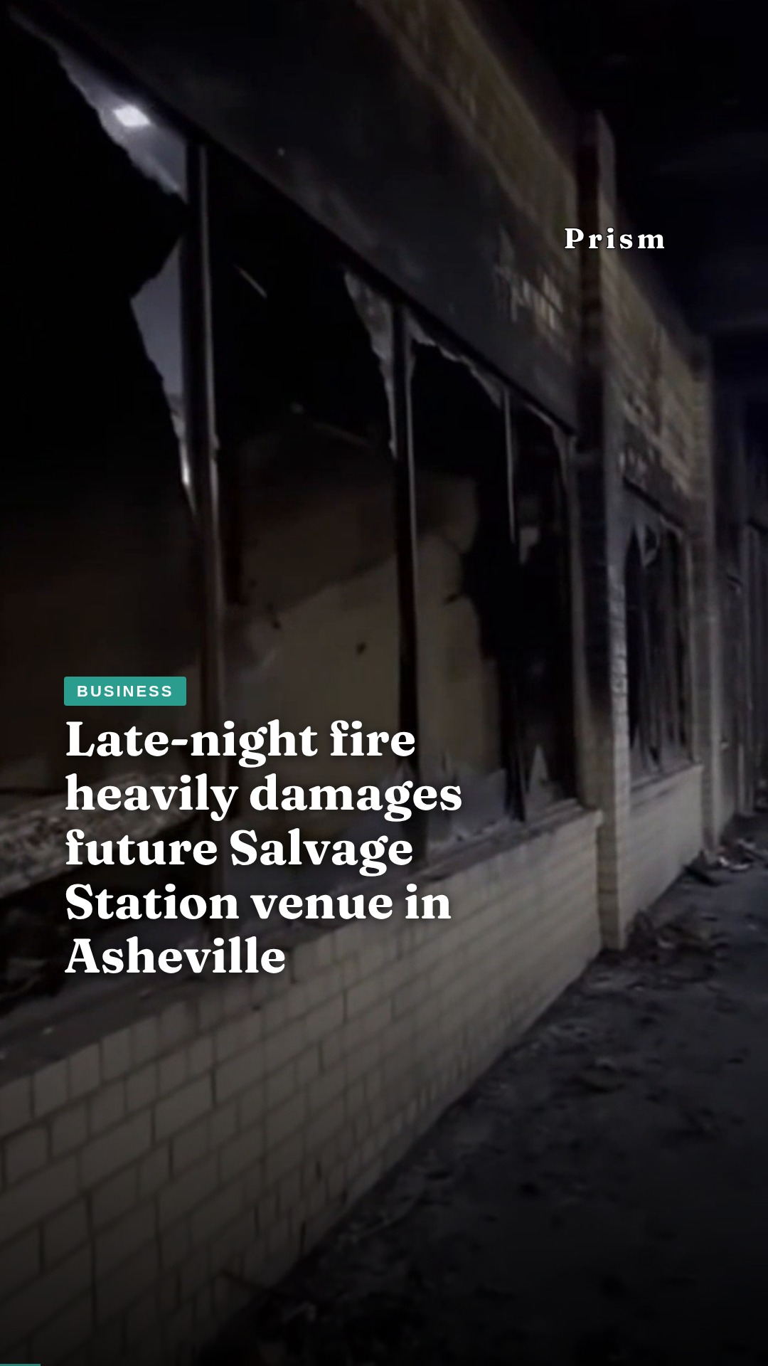 Late-night fire heavily damages future Salvage Station venue in Asheville