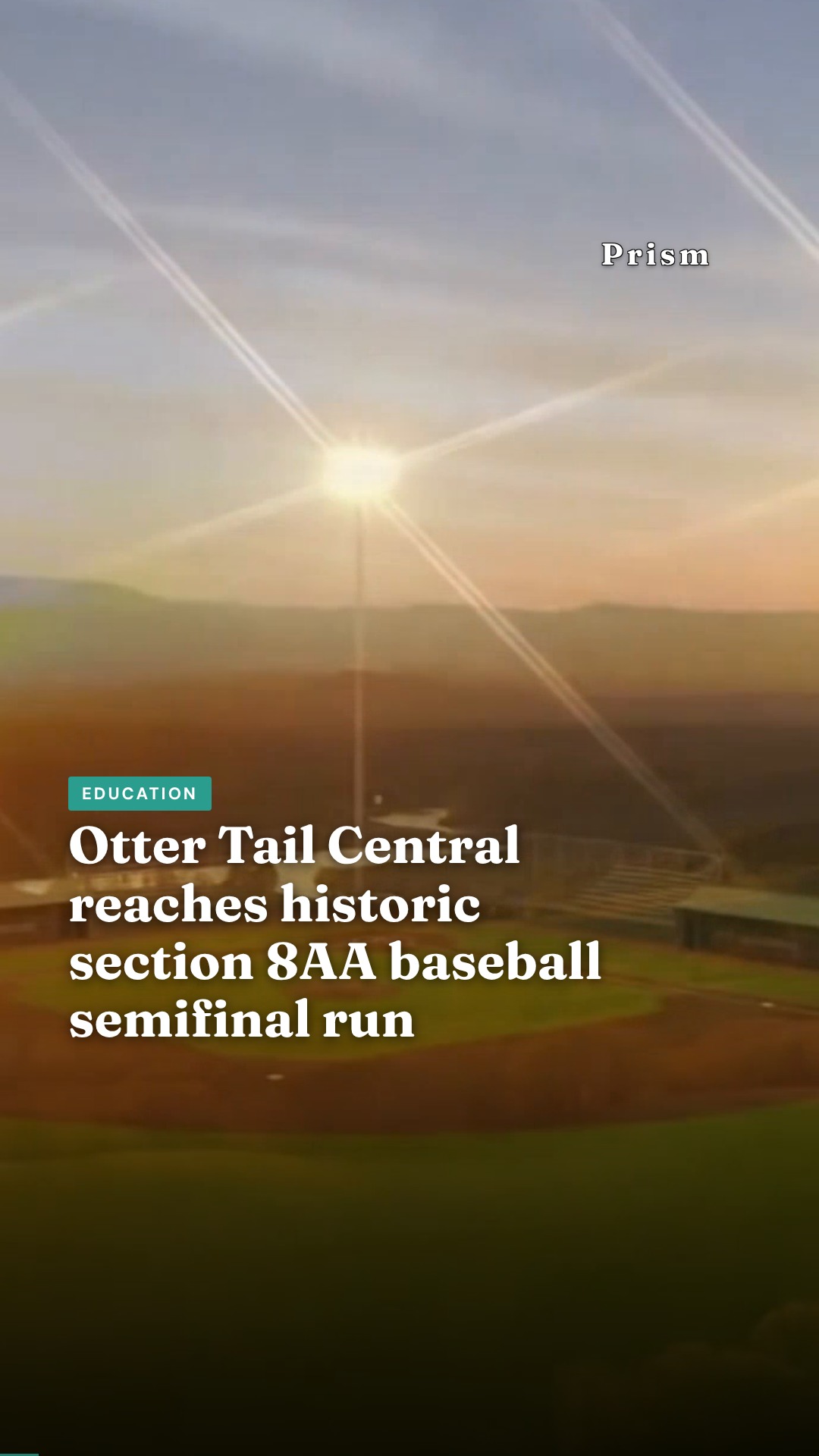 Otter Tail Central reaches historic section 8AA baseball semifinal run