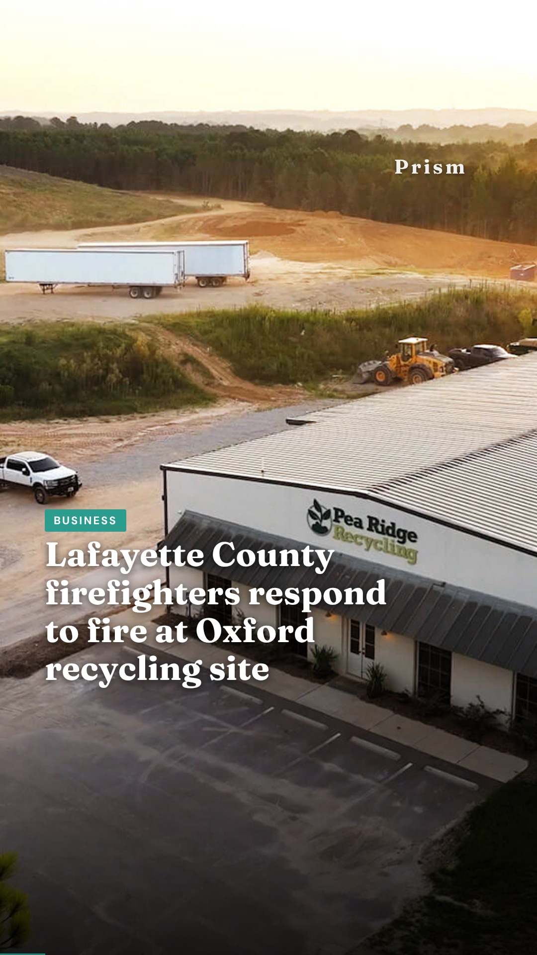 Lafayette County firefighters respond to fire at Oxford recycling site