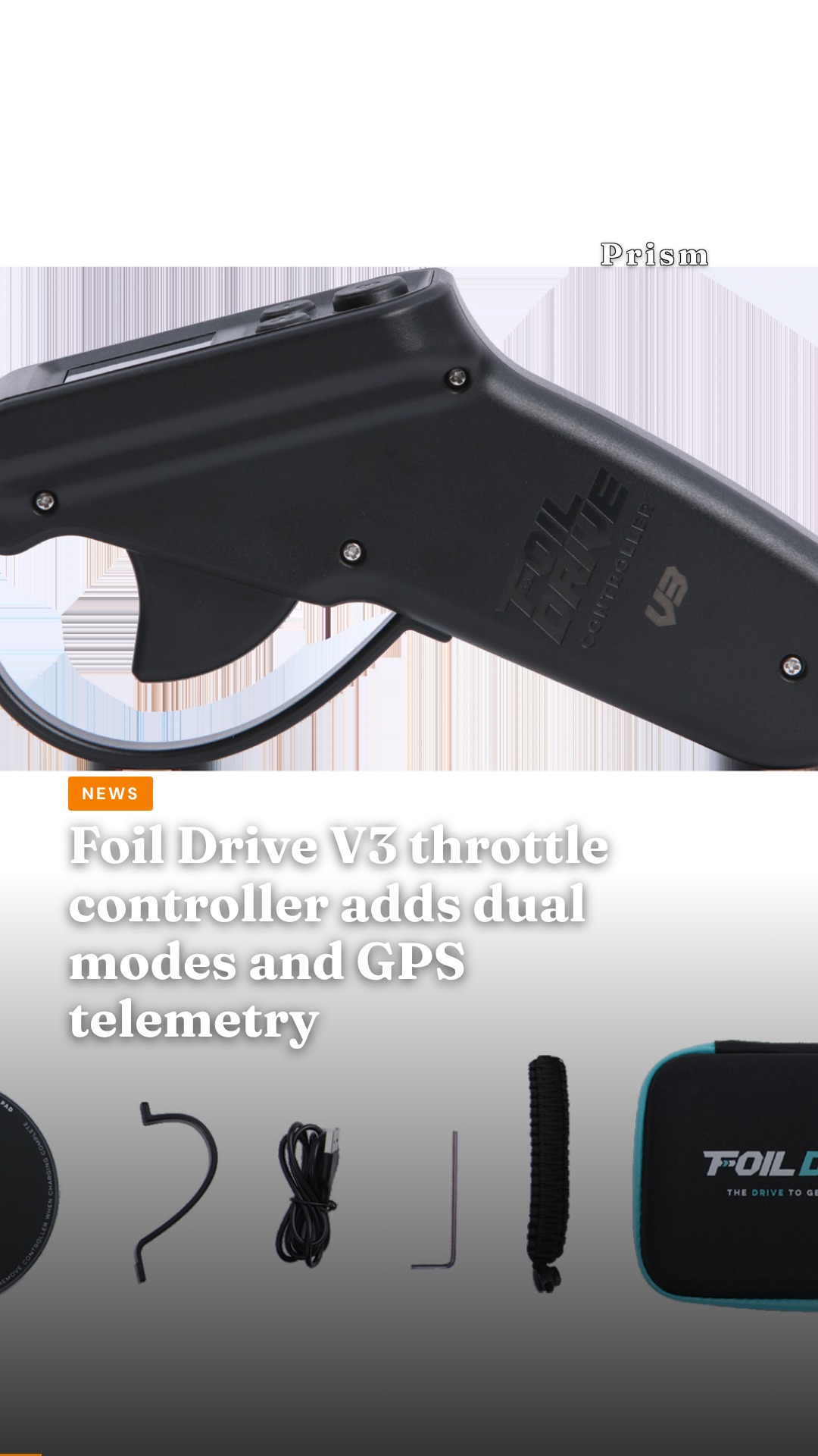 Foil Drive V3 throttle controller adds dual modes and GPS telemetry
