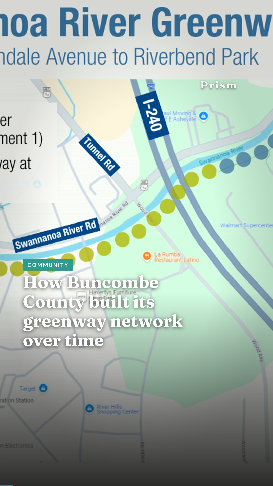 How Buncombe County built its greenway network over time