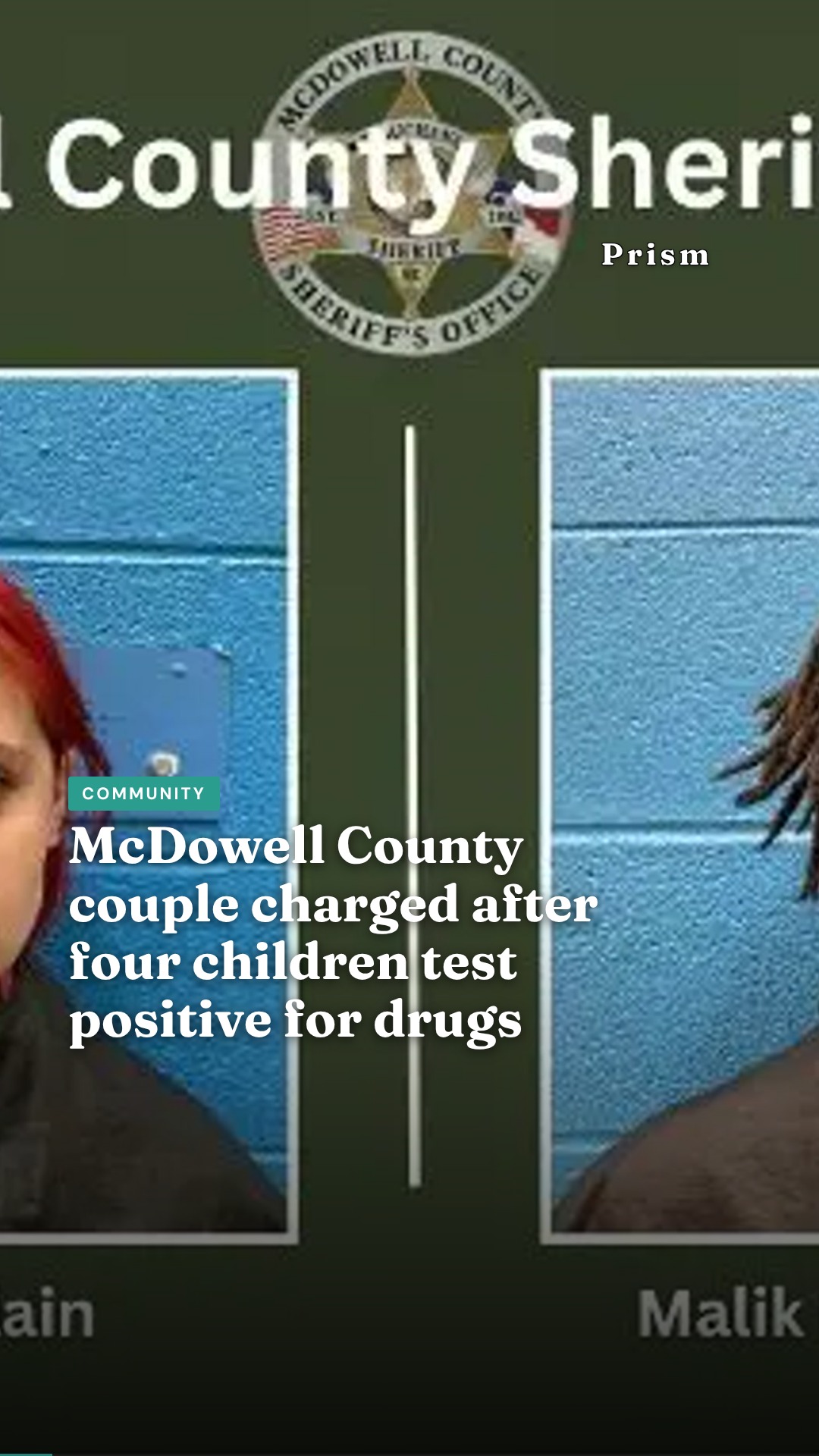 McDowell County couple charged after four children test positive for drugs