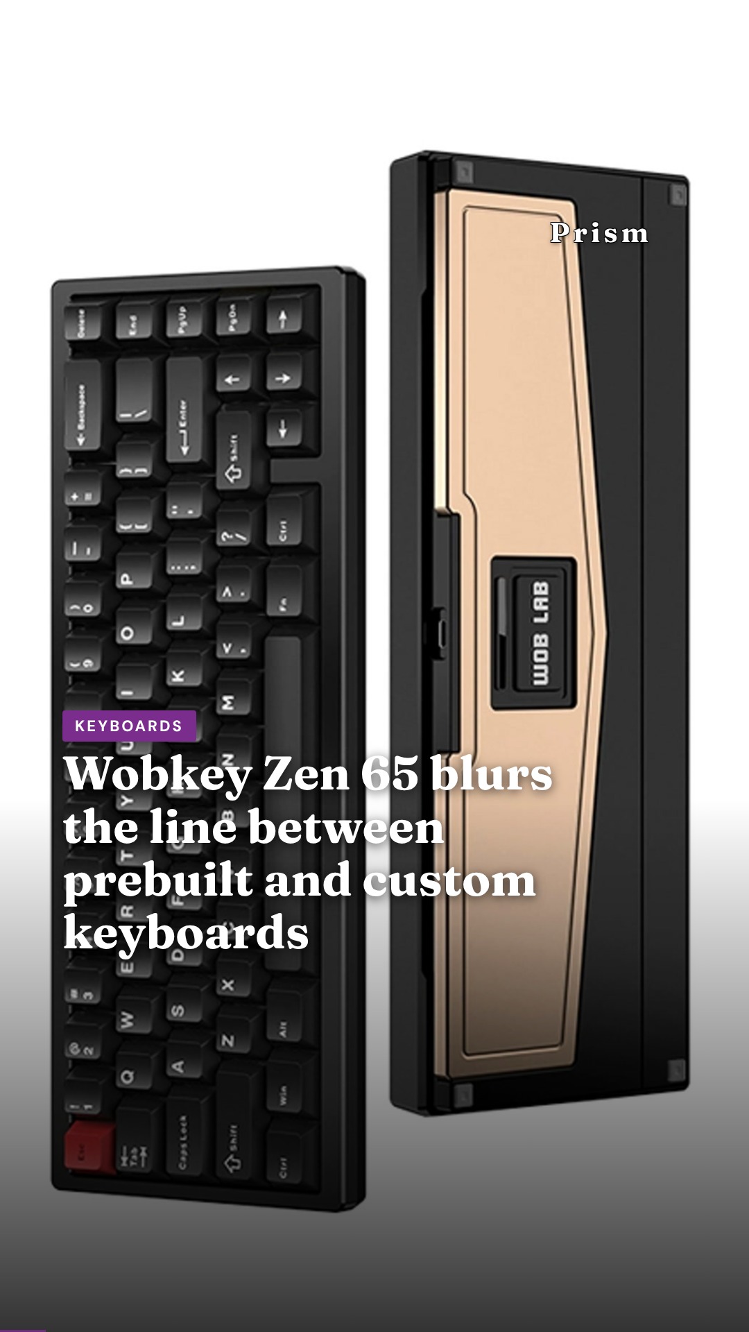Wobkey Zen 65 blurs the line between prebuilt and custom keyboards