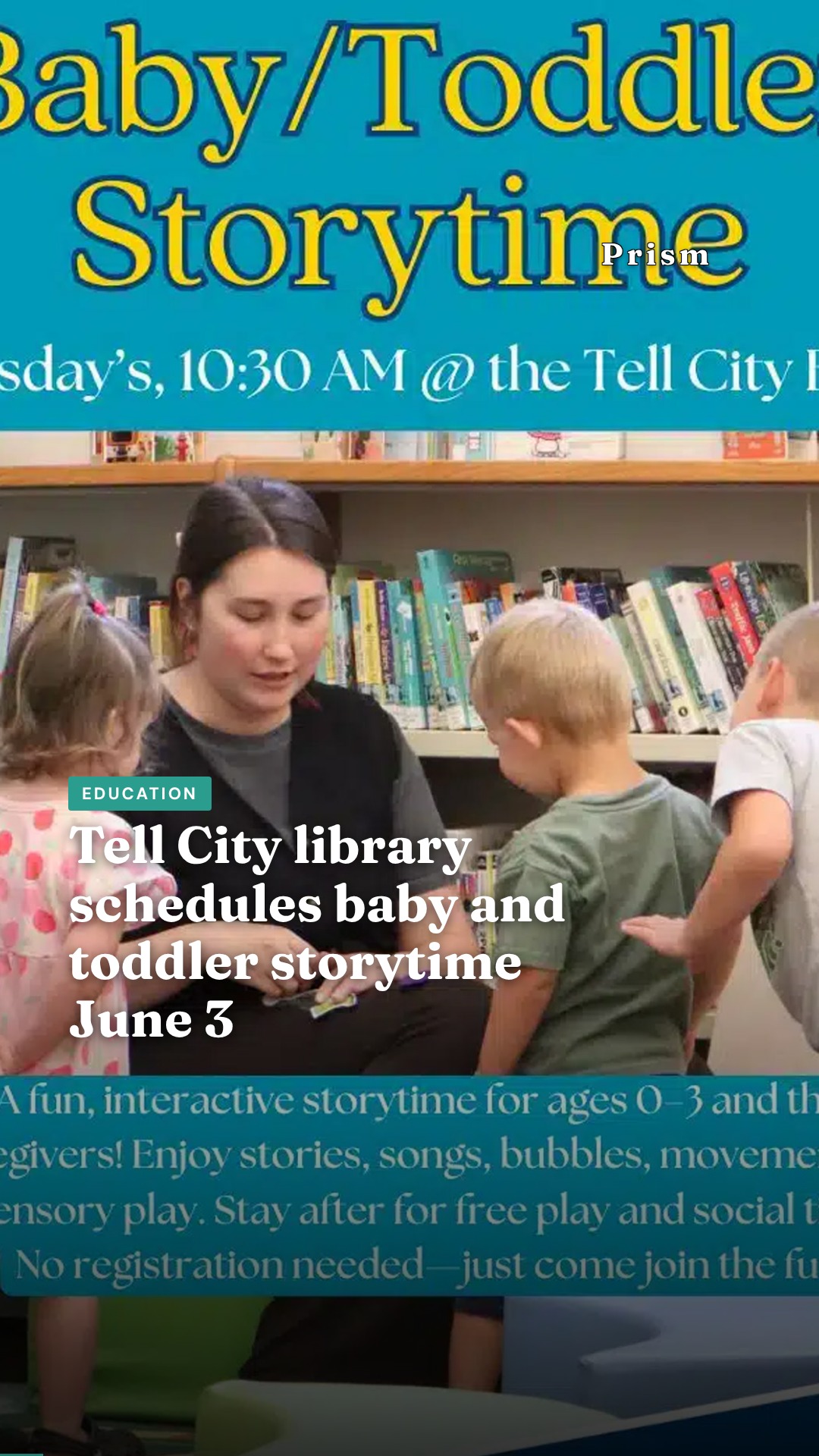 Tell City library schedules baby and toddler storytime June 3
