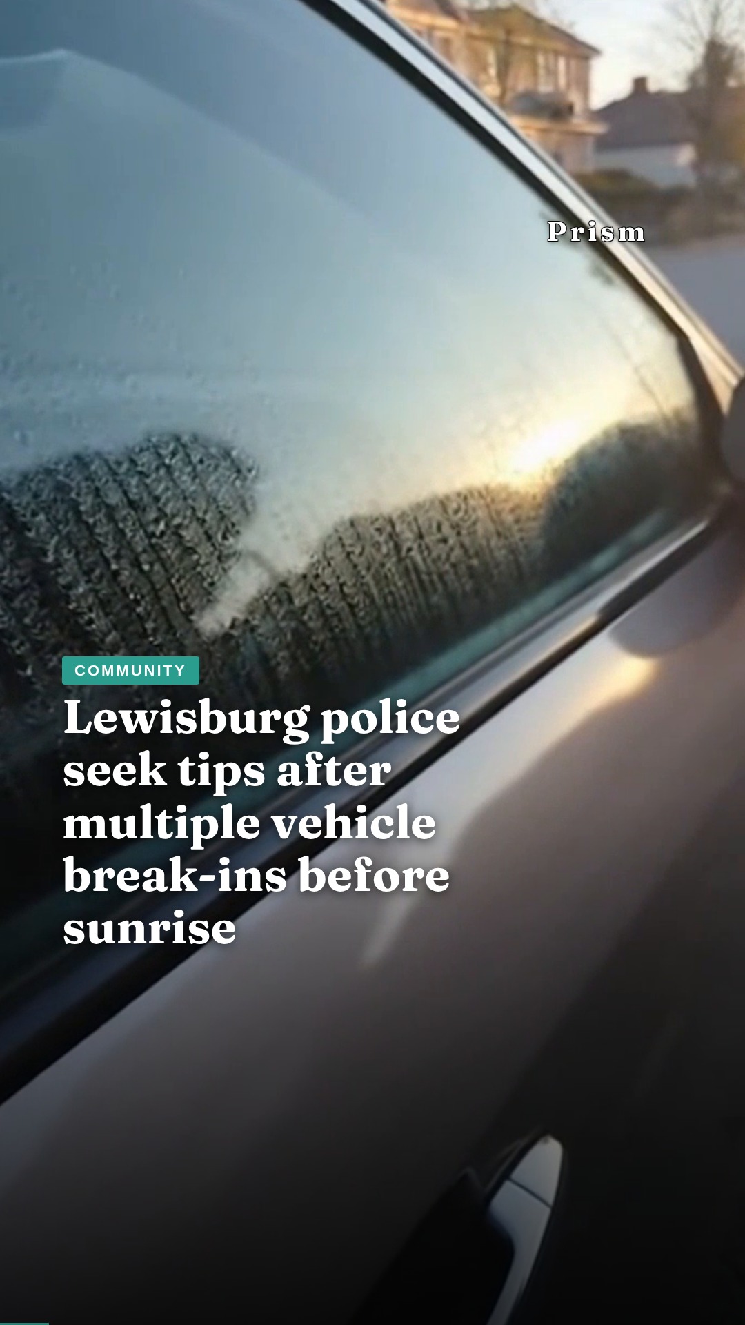 Lewisburg police seek tips after multiple vehicle break-ins before sunrise