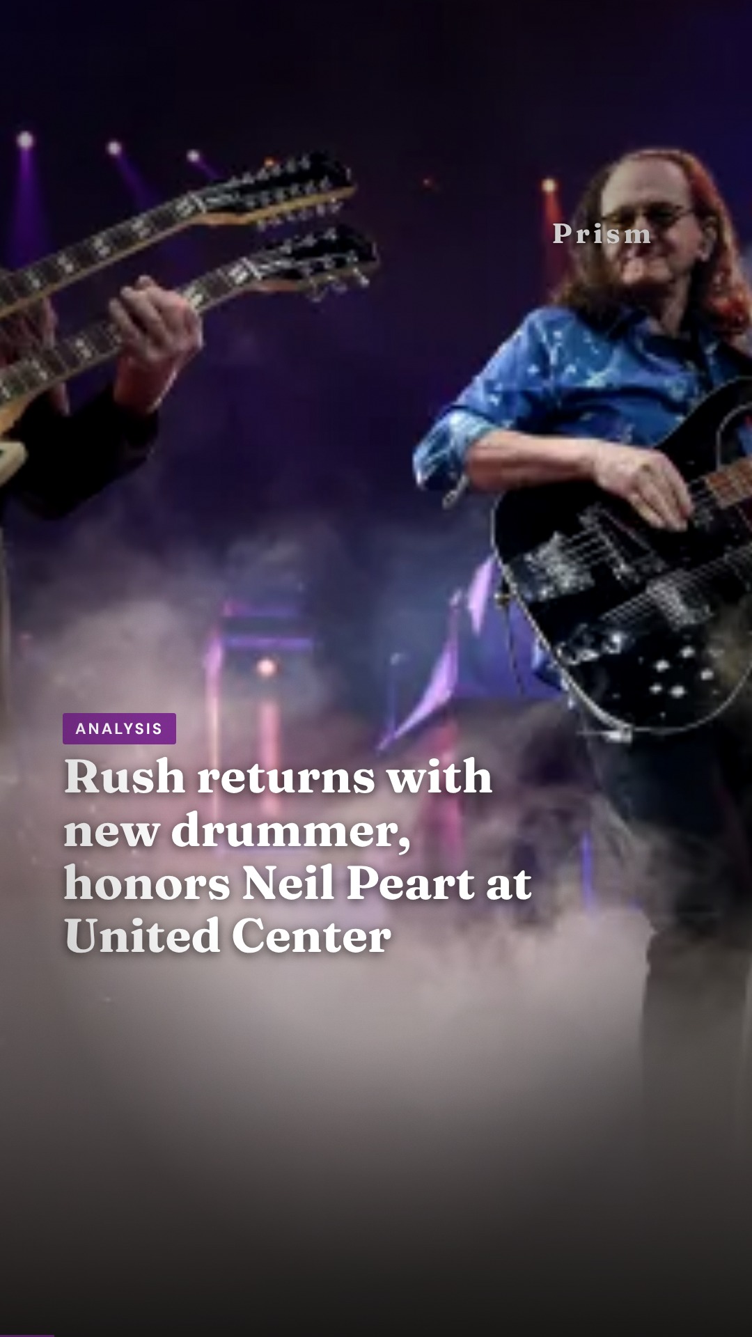 Rush returns with new drummer, honors Neil Peart at United Center