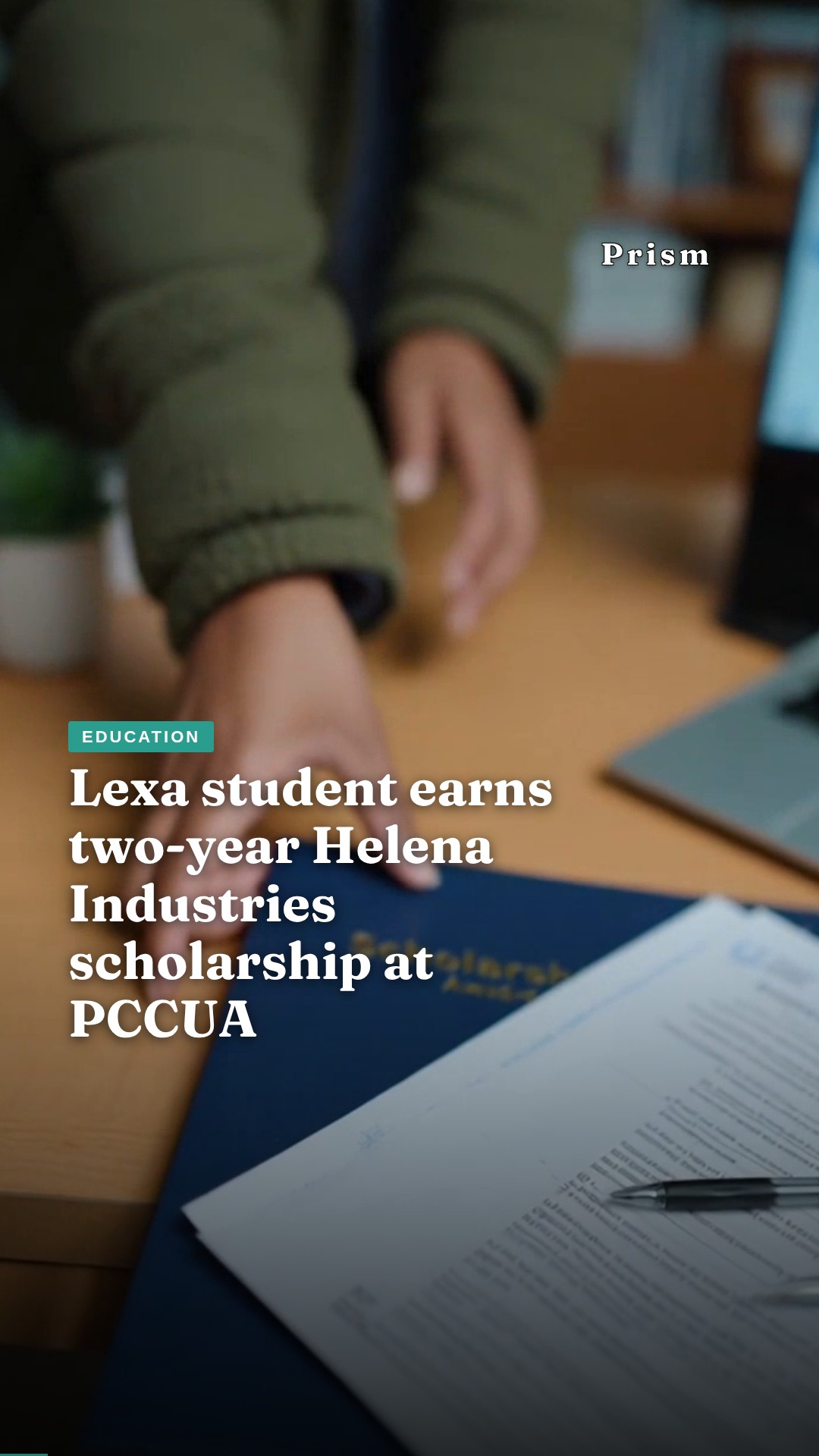Lexa student earns two-year Helena Industries scholarship at PCCUA