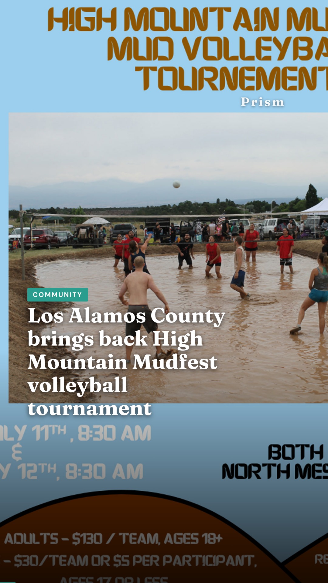 Los Alamos County brings back High Mountain Mudfest volleyball tournament