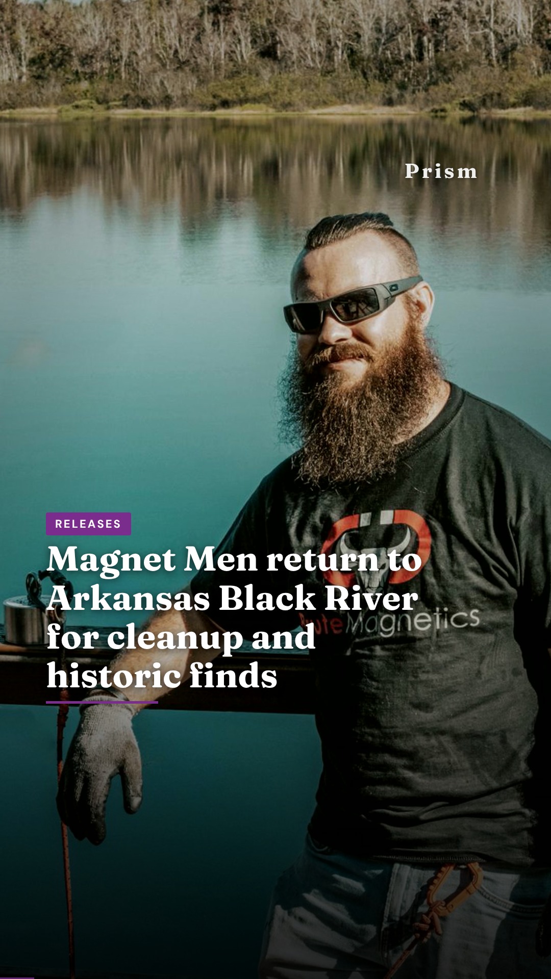 Magnet Men return to Arkansas Black River for cleanup and historic finds