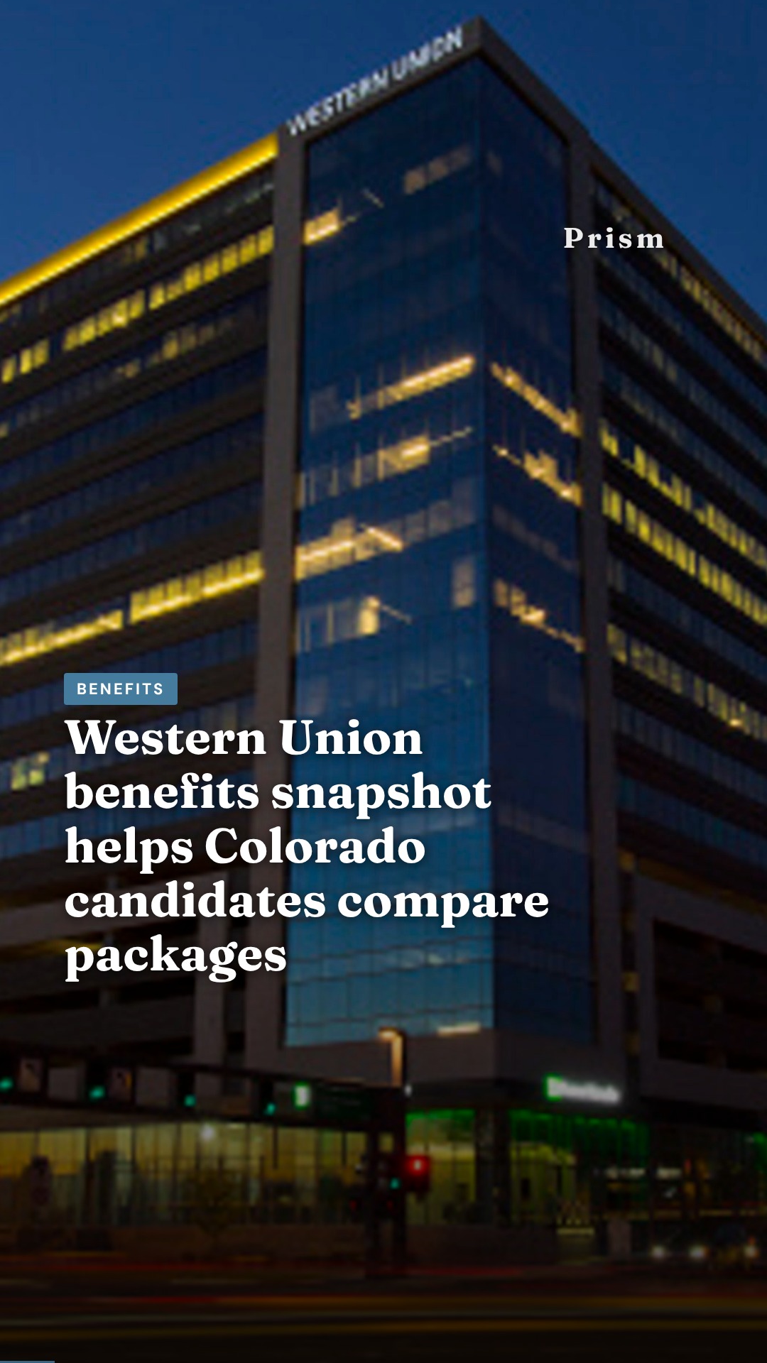 Western Union benefits snapshot helps Colorado candidates compare packages