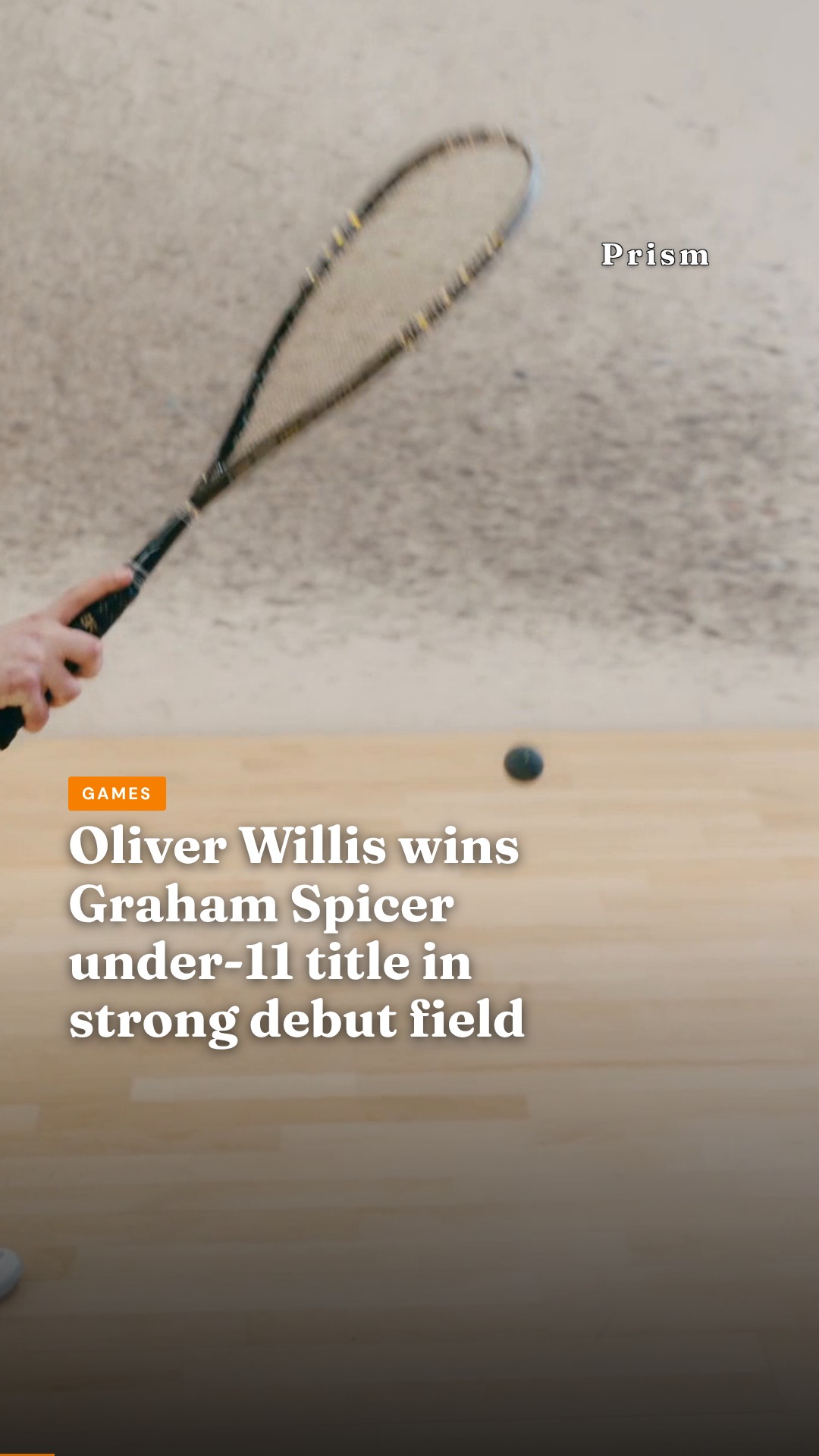 Oliver Willis wins Graham Spicer under-11 title in strong debut field