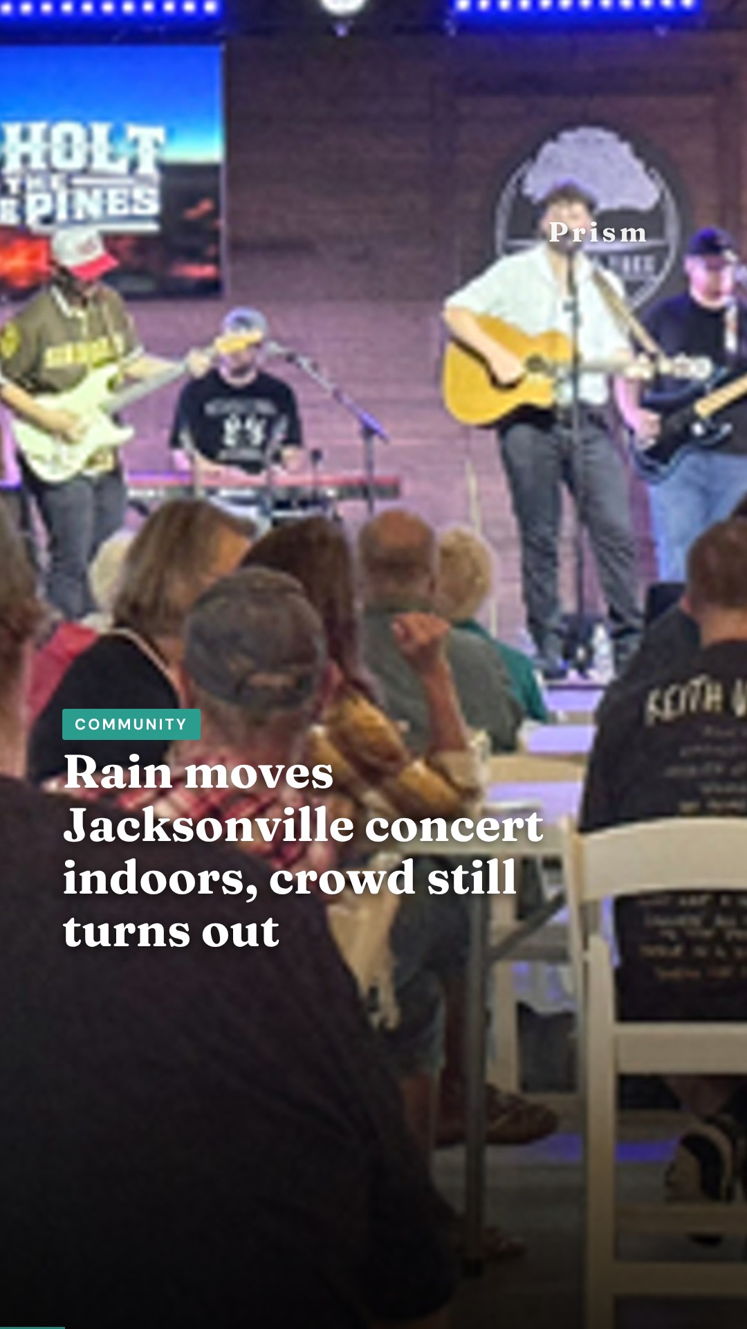 Rain moves Jacksonville concert indoors, crowd still turns out